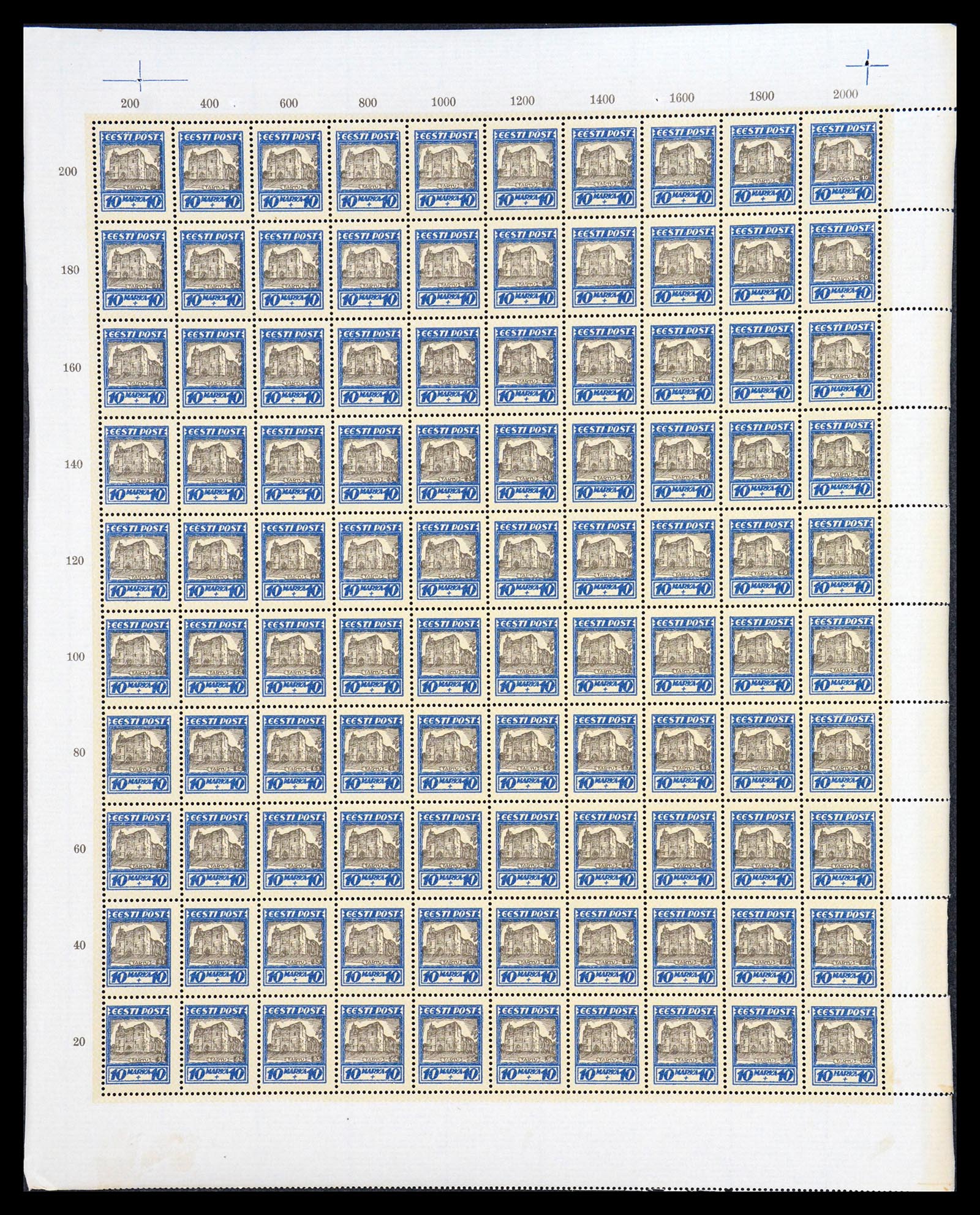 36723 009 - Postzegelverzameling 36723 Estland 1927.