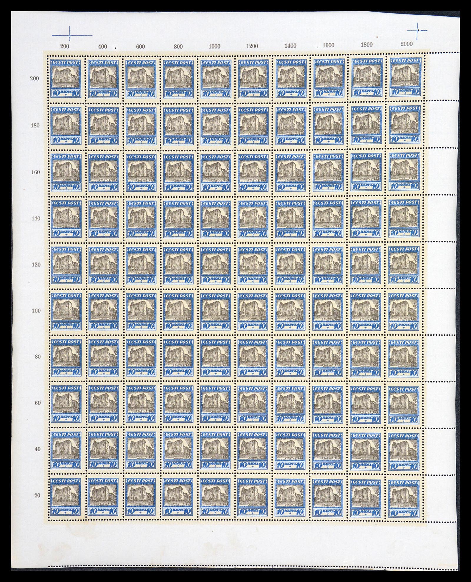 36723 011 - Postzegelverzameling 36723 Estland 1927.