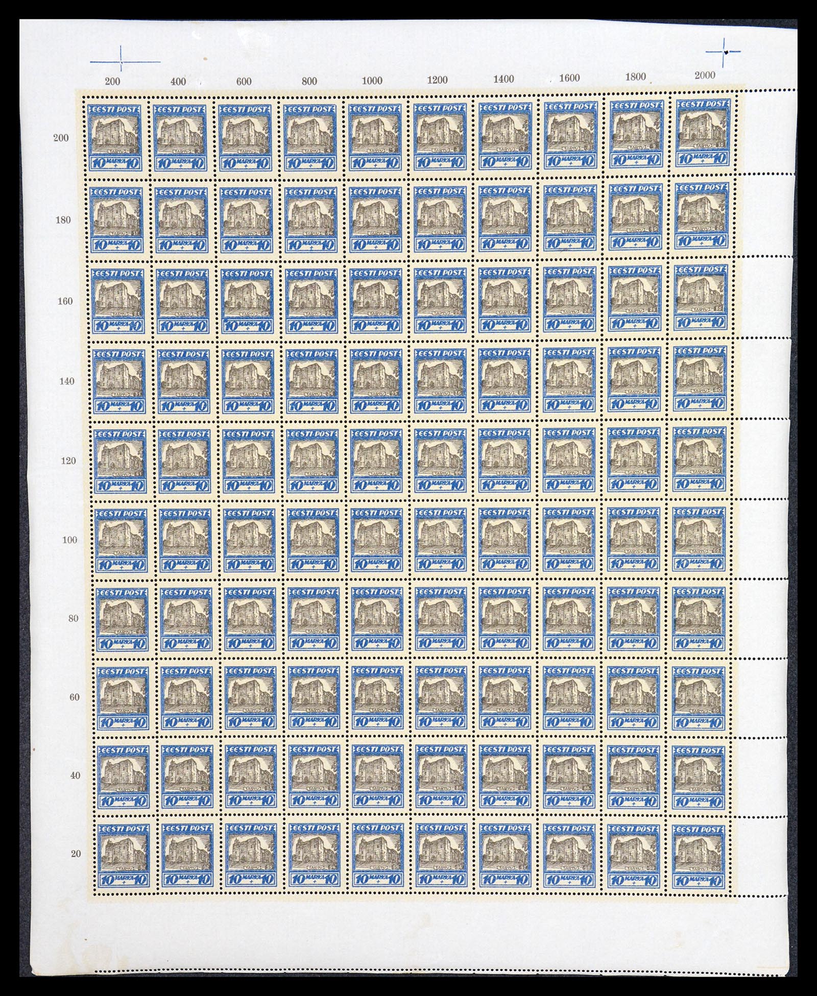 36723 012 - Postzegelverzameling 36723 Estland 1927.