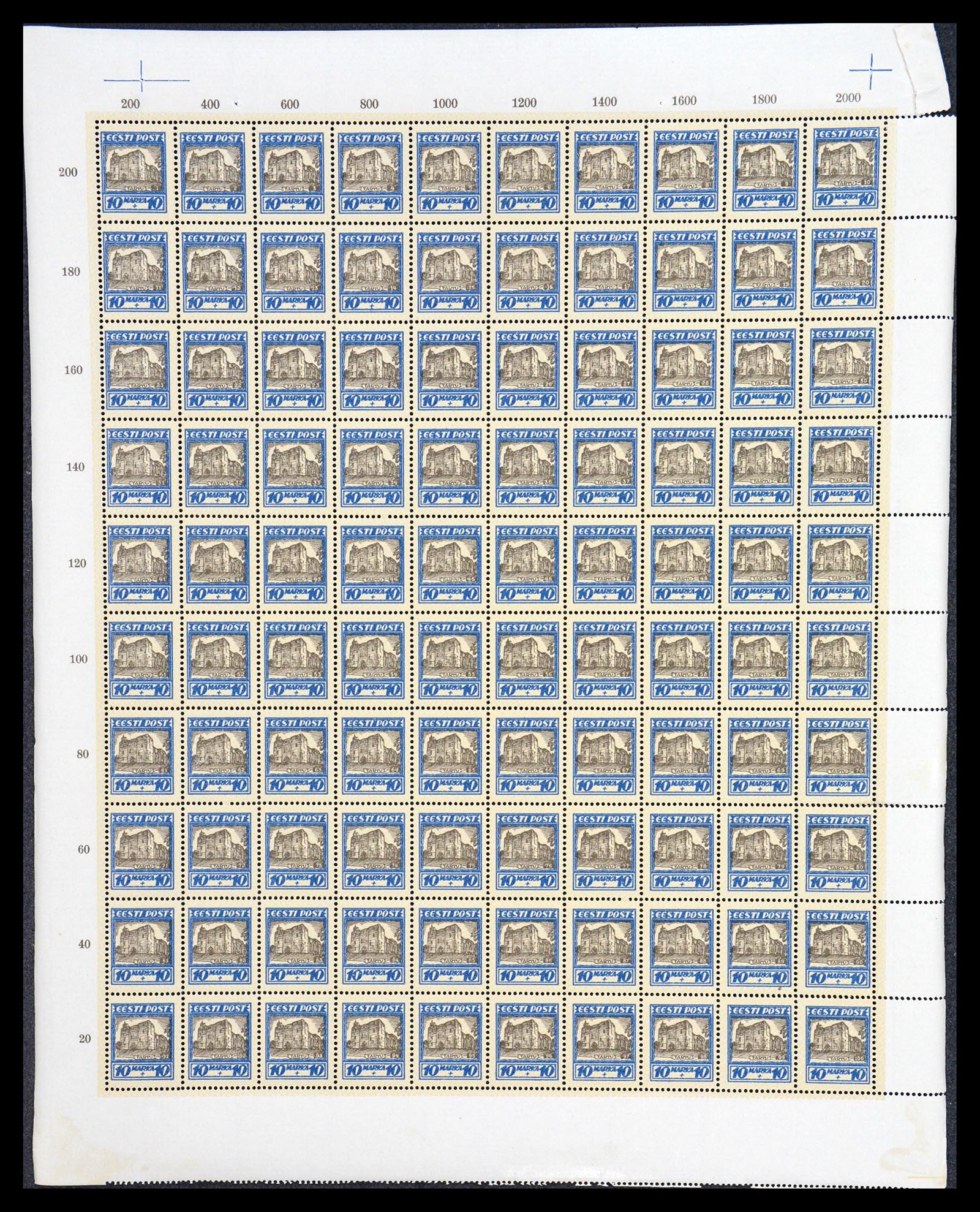 36723 015 - Postzegelverzameling 36723 Estland 1927.