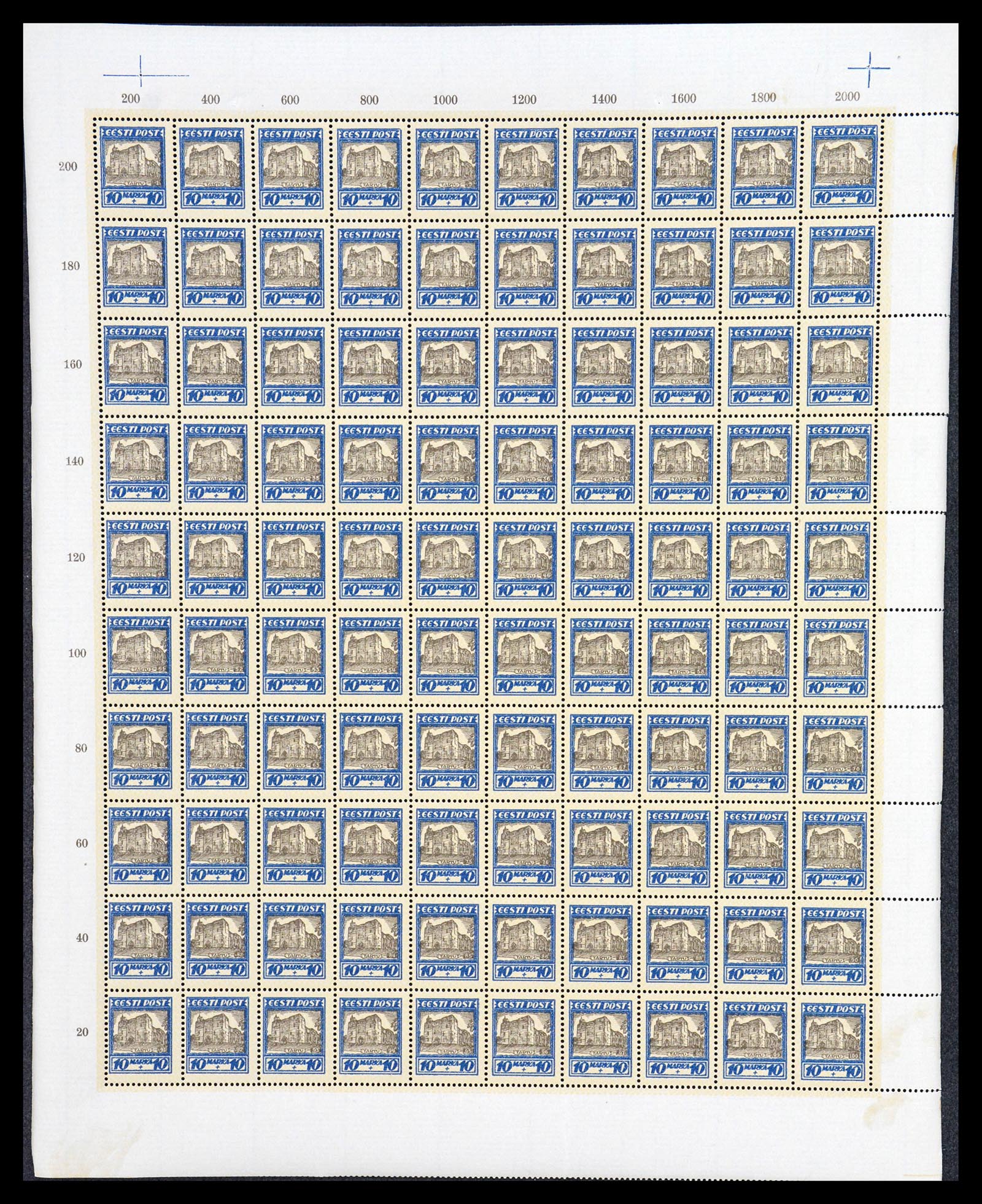 36723 017 - Postzegelverzameling 36723 Estland 1927.
