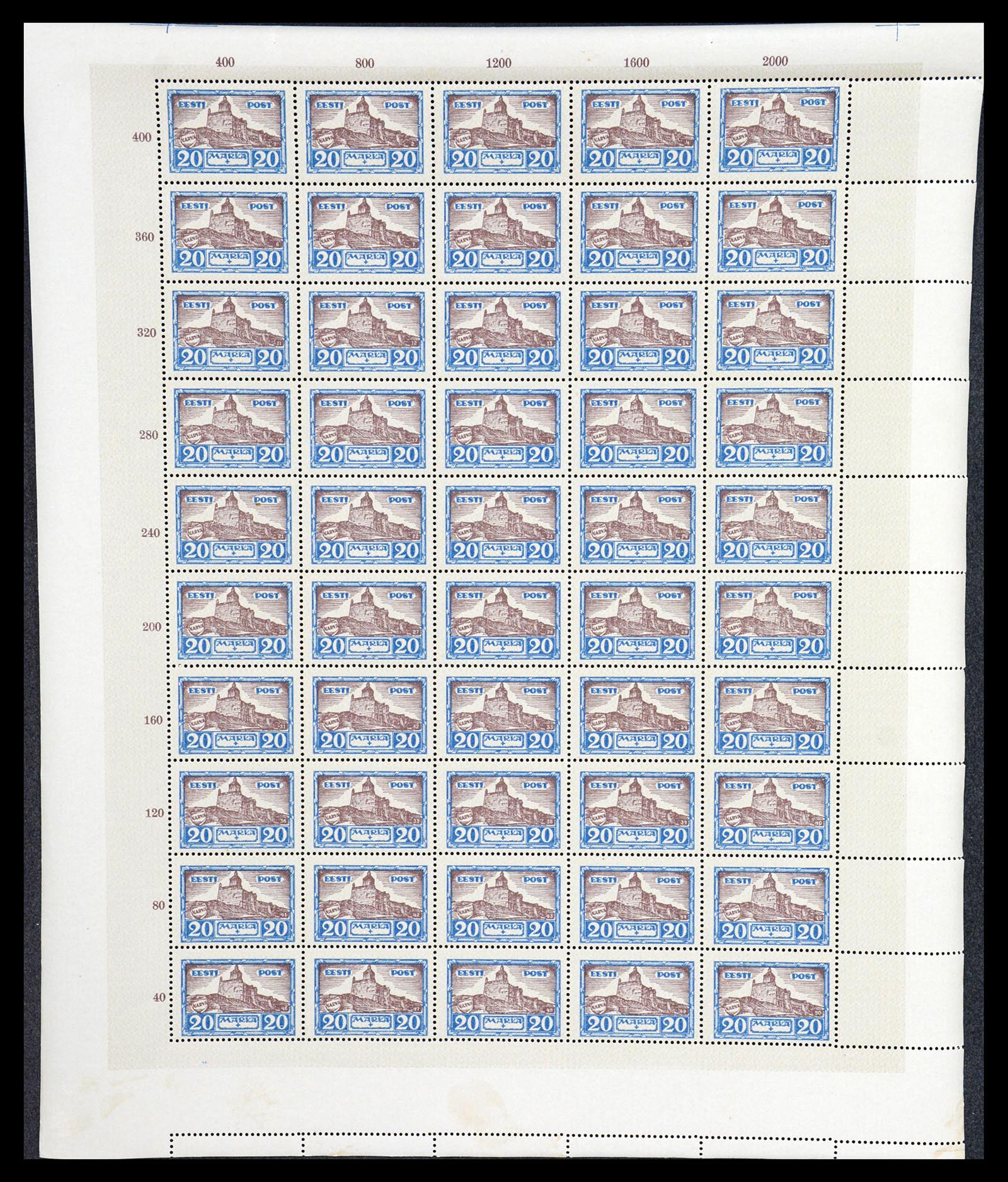 36723 041 - Postzegelverzameling 36723 Estland 1927.