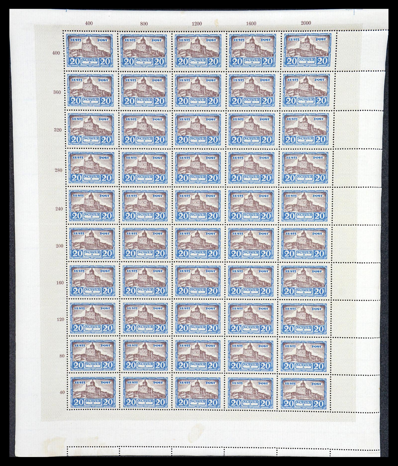 36723 042 - Postzegelverzameling 36723 Estland 1927.