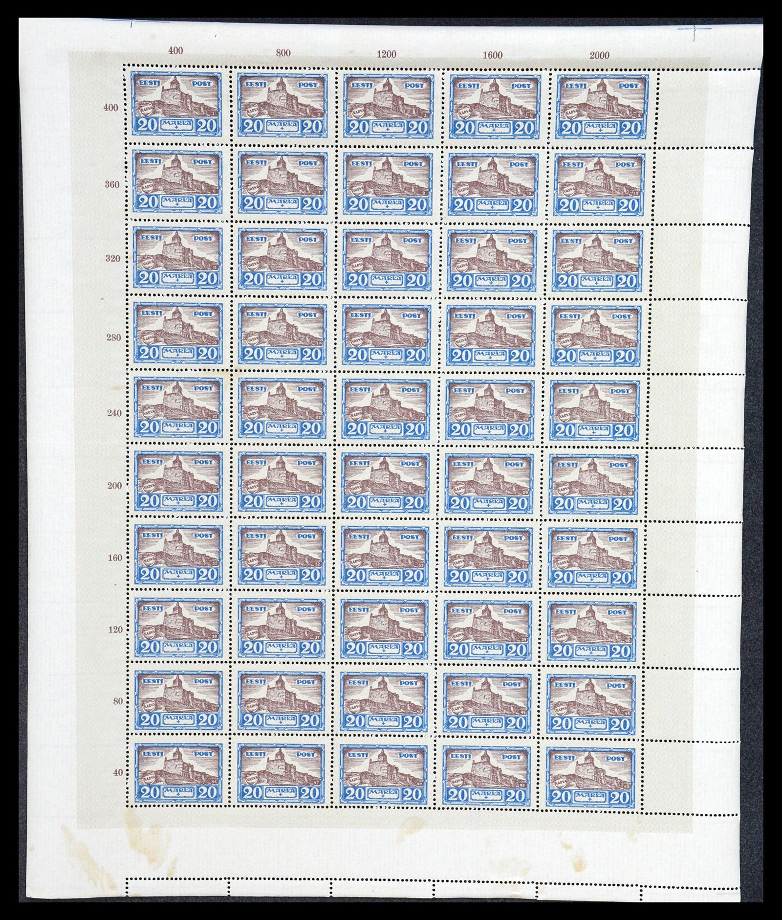 36723 043 - Postzegelverzameling 36723 Estland 1927.
