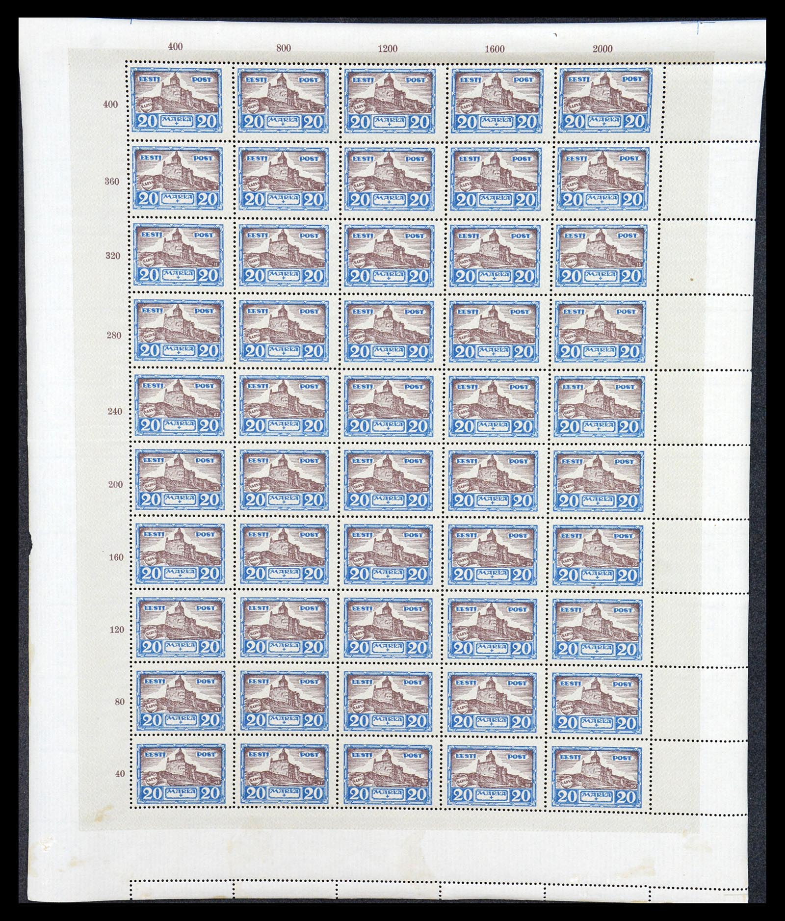 36723 045 - Postzegelverzameling 36723 Estland 1927.