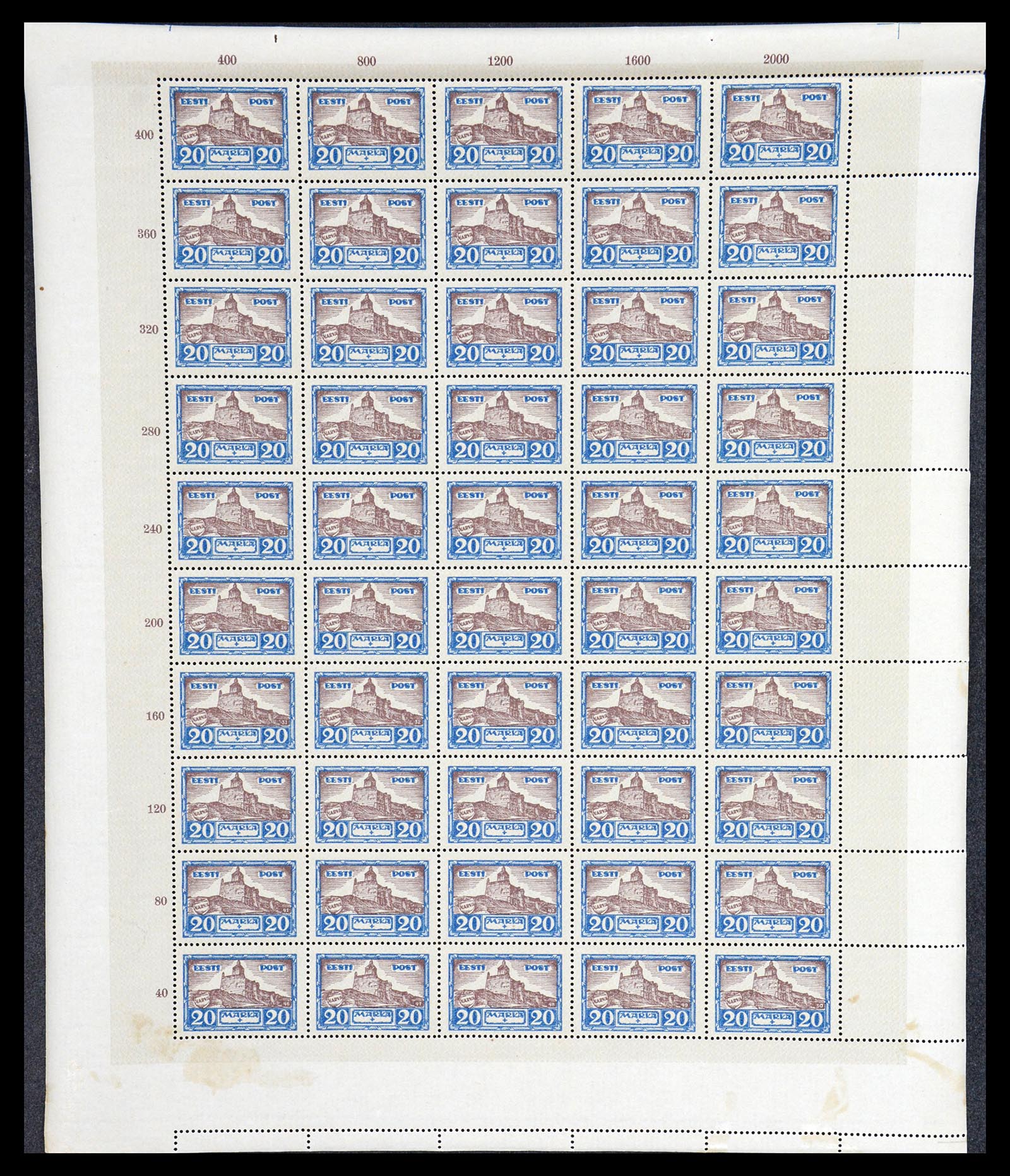 36723 046 - Postzegelverzameling 36723 Estland 1927.