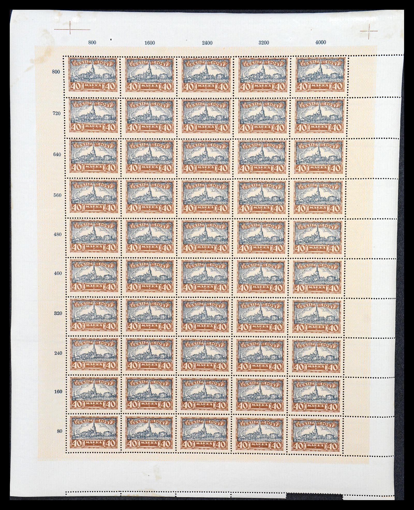 36723 047 - Postzegelverzameling 36723 Estland 1927.