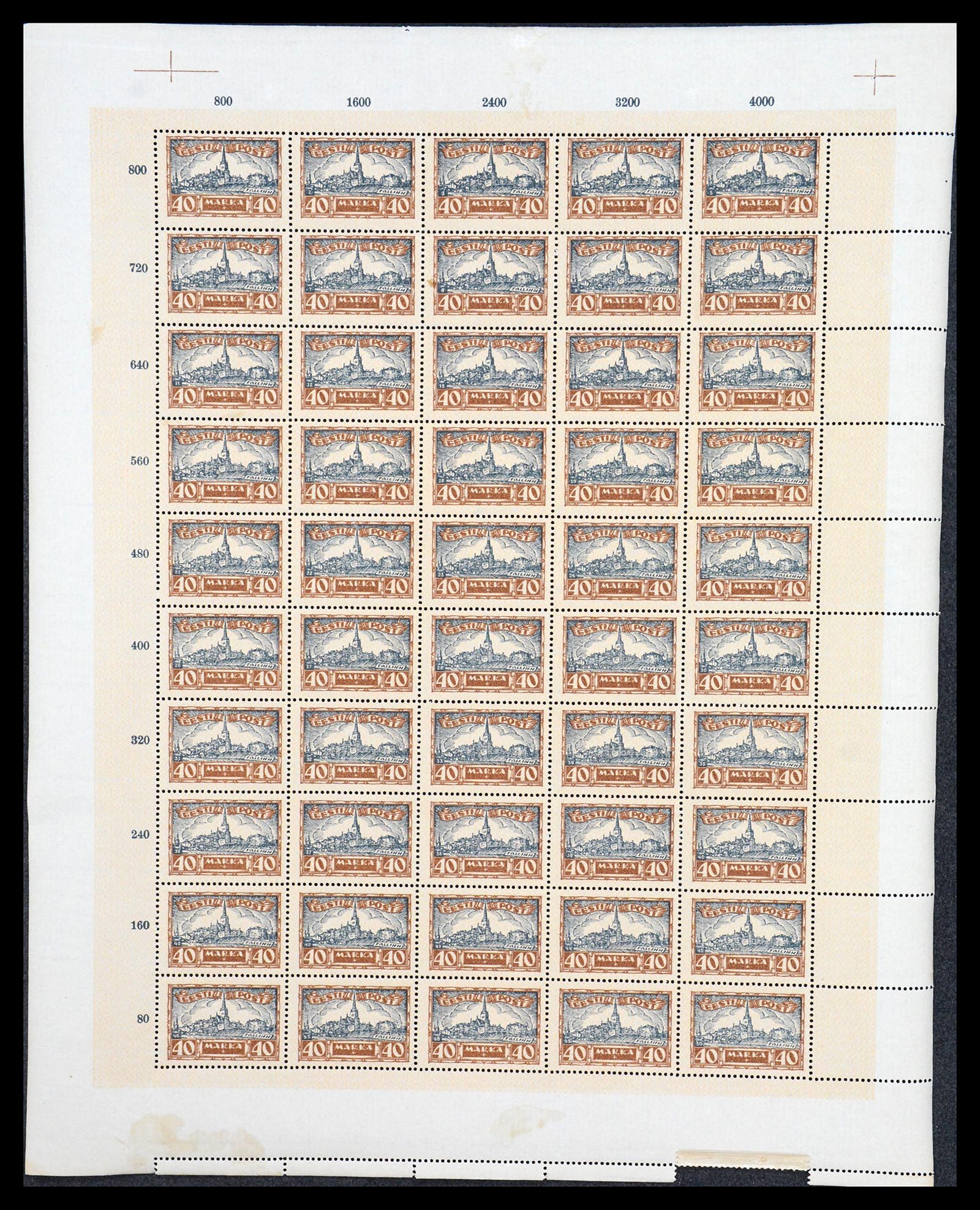 36723 048 - Postzegelverzameling 36723 Estland 1927.