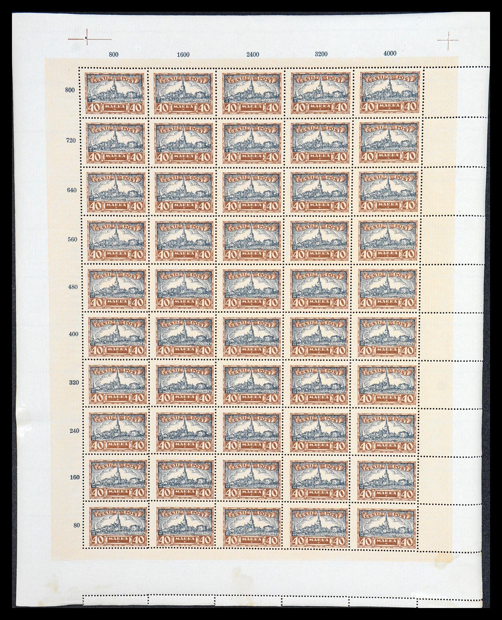 36723 049 - Postzegelverzameling 36723 Estland 1927.