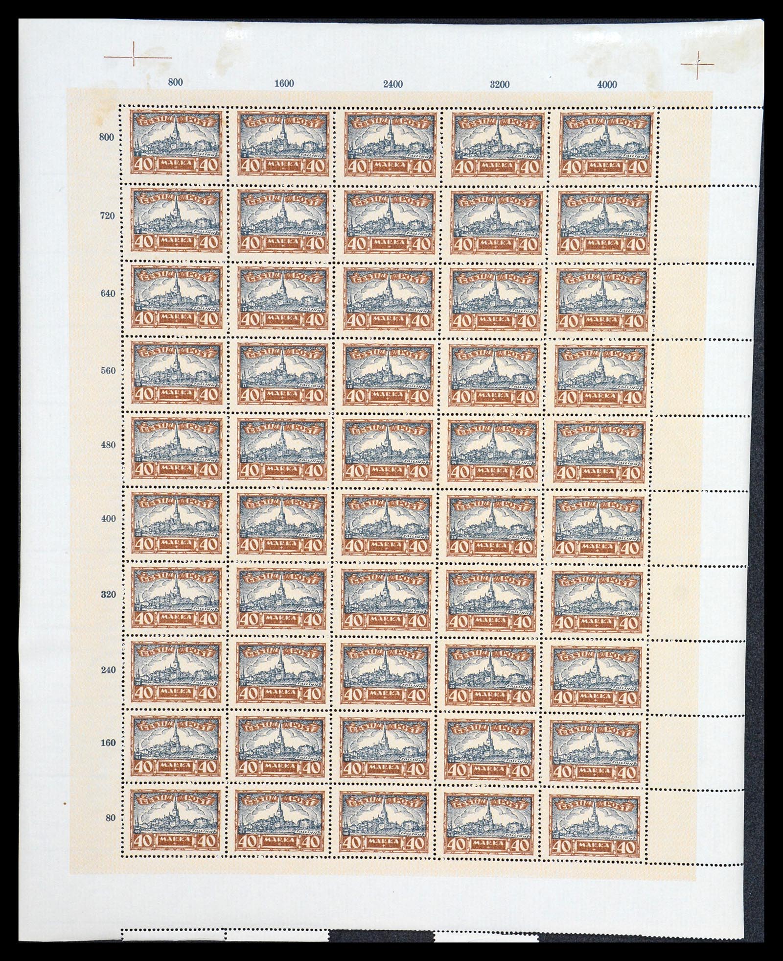 36723 050 - Postzegelverzameling 36723 Estland 1927.