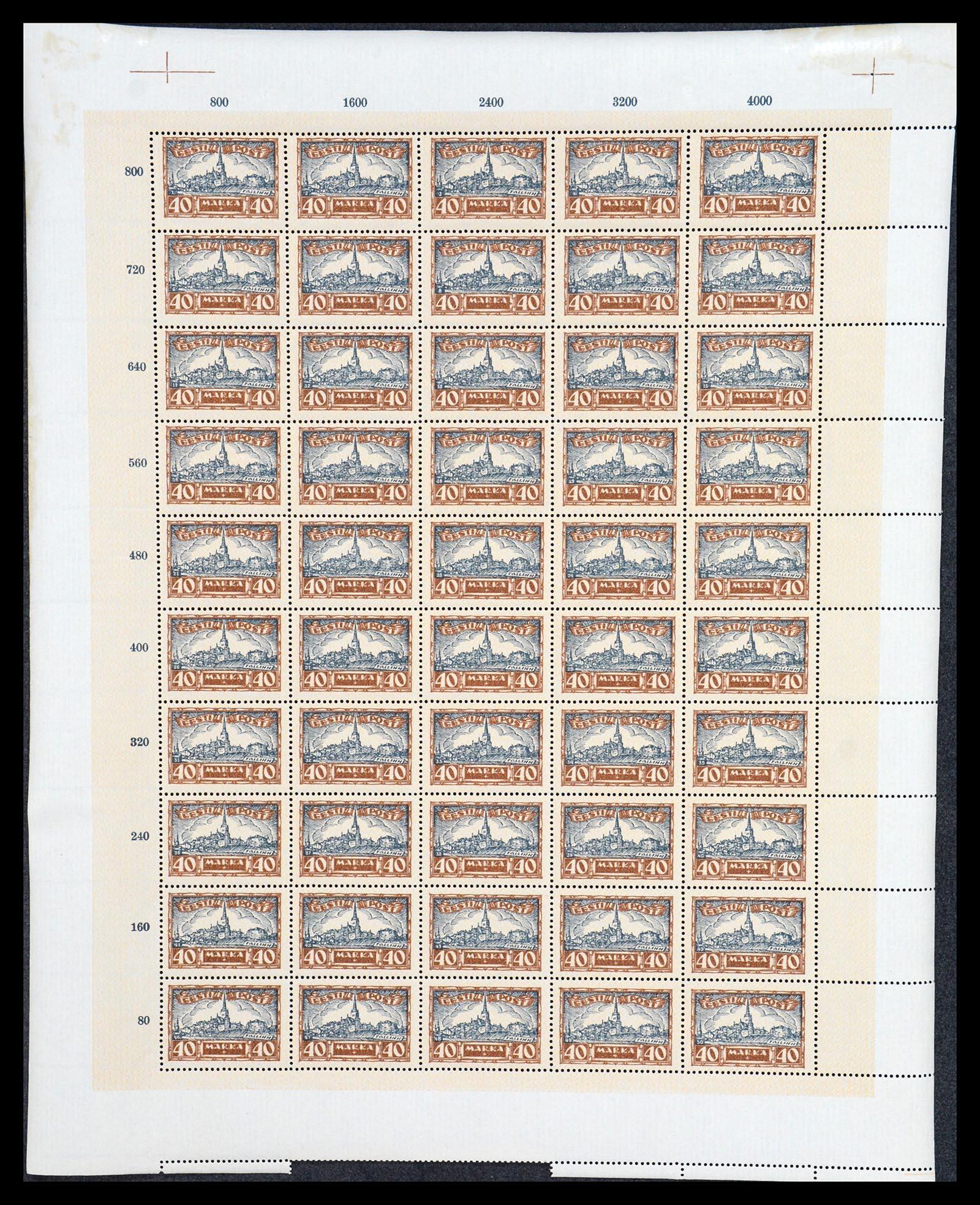 36723 052 - Postzegelverzameling 36723 Estland 1927.