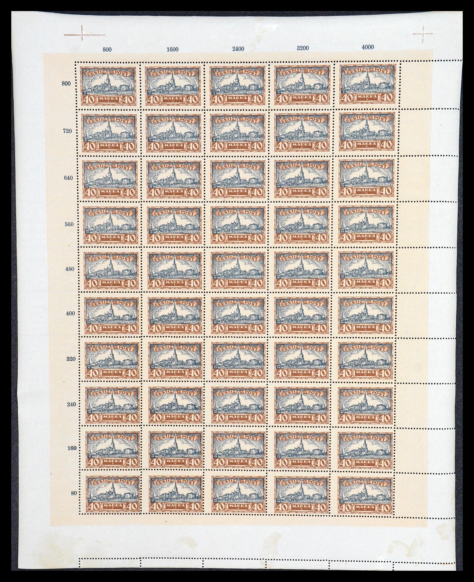 36723 053 - Postzegelverzameling 36723 Estland 1927.