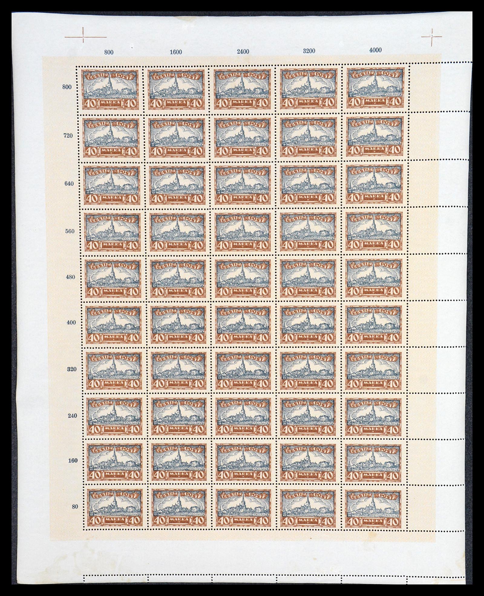 36723 054 - Postzegelverzameling 36723 Estland 1927.