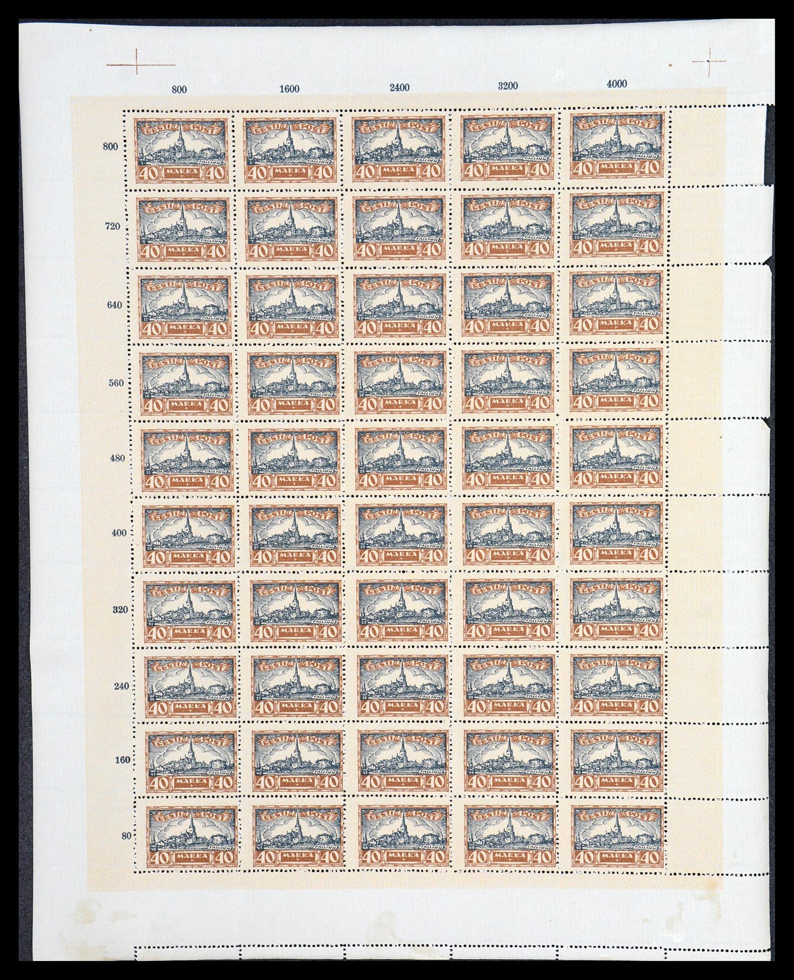 36723 055 - Postzegelverzameling 36723 Estland 1927.