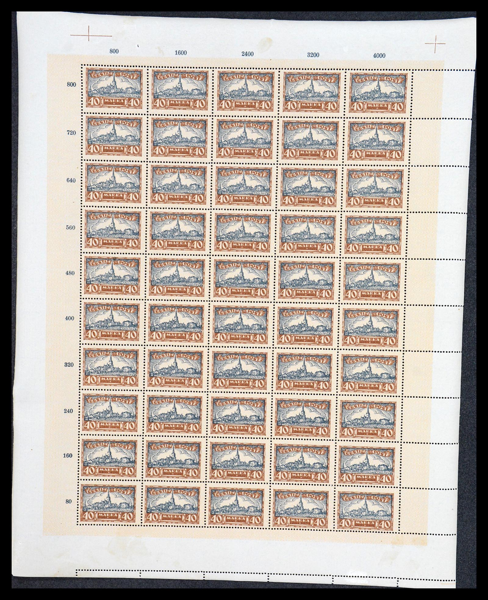 36723 056 - Postzegelverzameling 36723 Estland 1927.