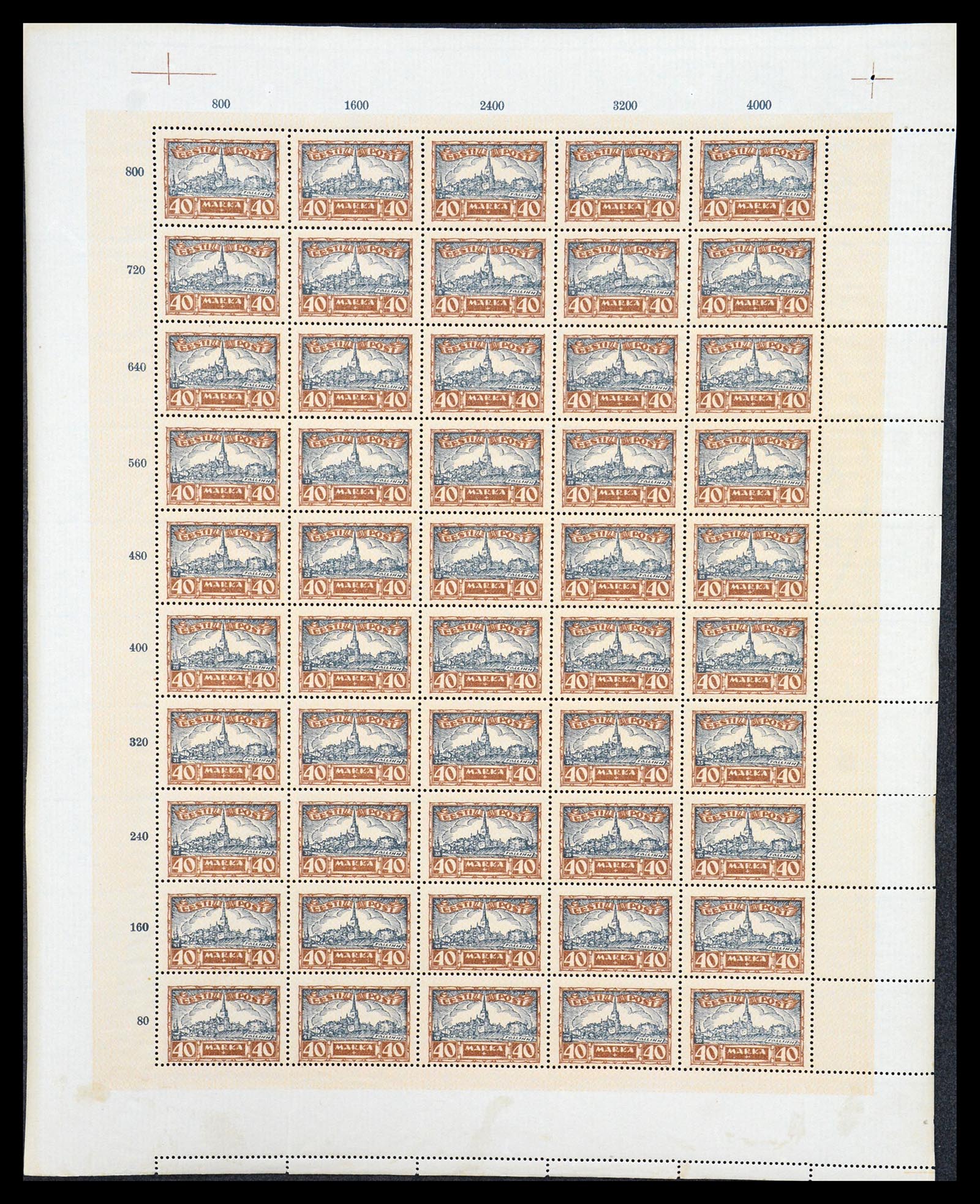 36723 059 - Postzegelverzameling 36723 Estland 1927.