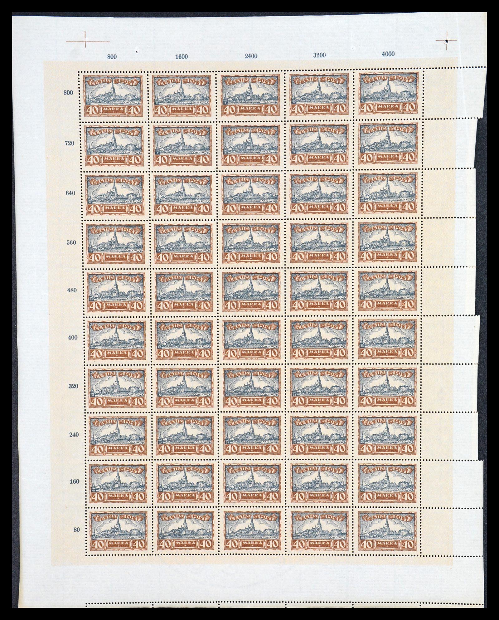 36723 060 - Postzegelverzameling 36723 Estland 1927.