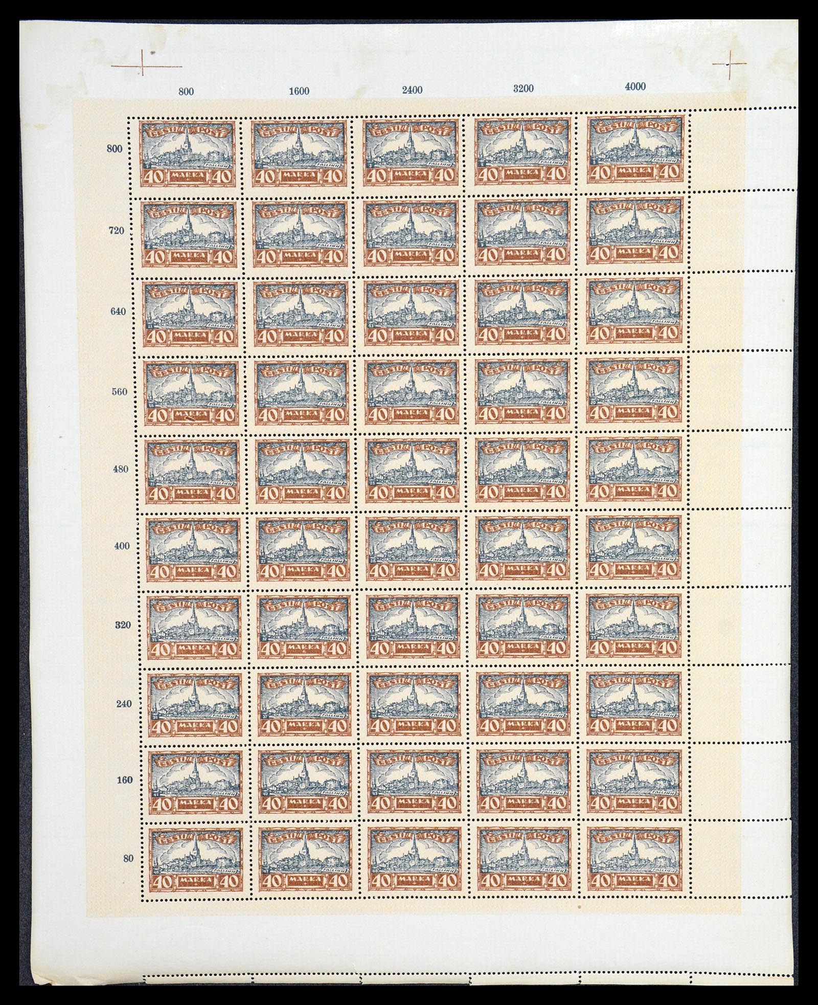 36723 061 - Stamp collection 36723 Estland 1927.