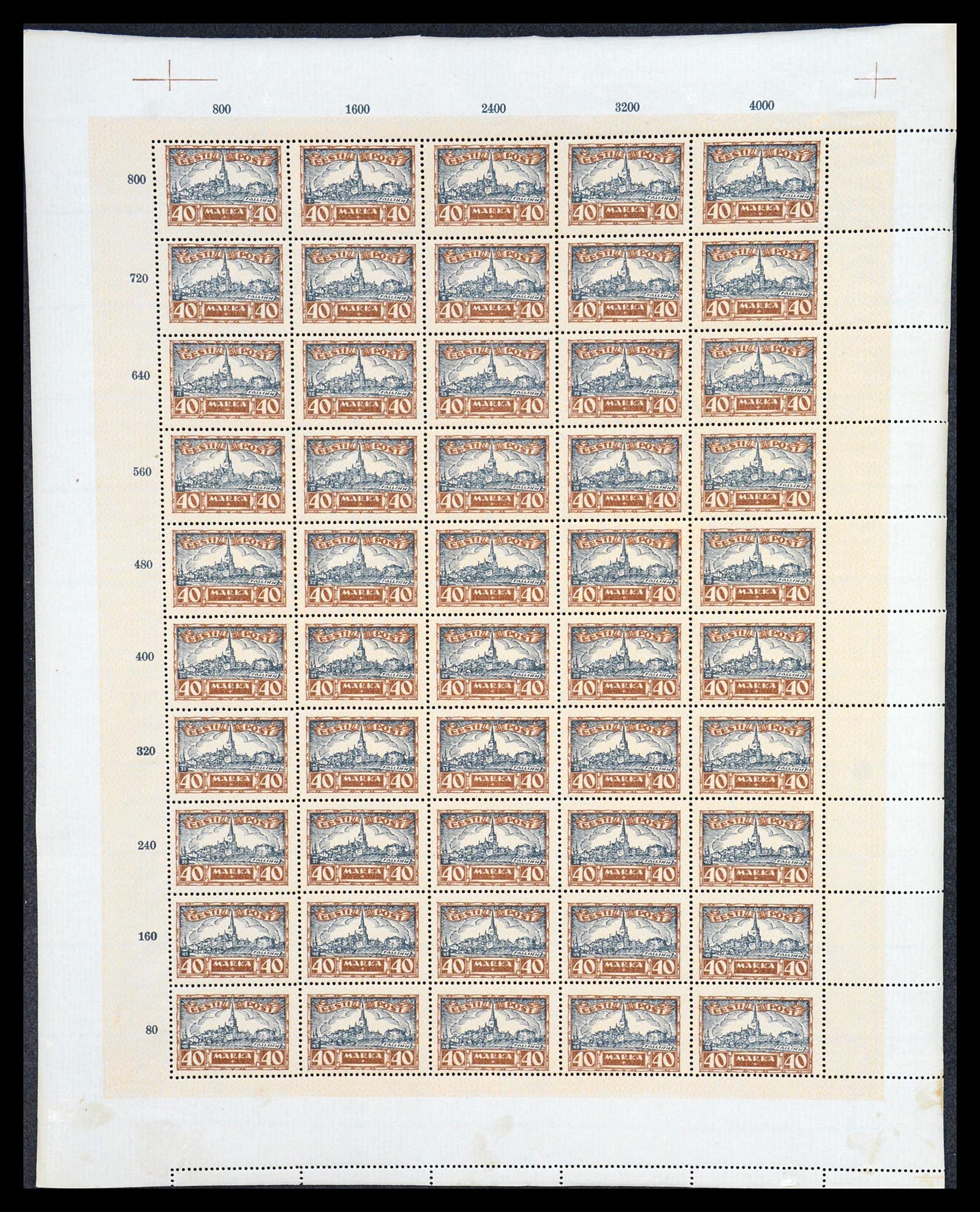 36723 066 - Stamp collection 36723 Estland 1927.