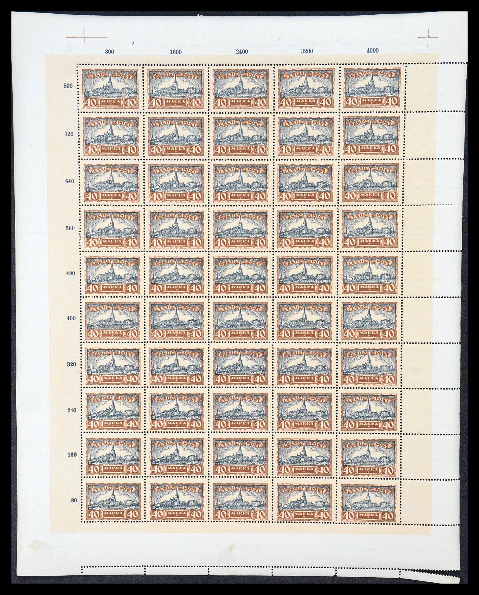 36723 067 - Stamp collection 36723 Estland 1927.