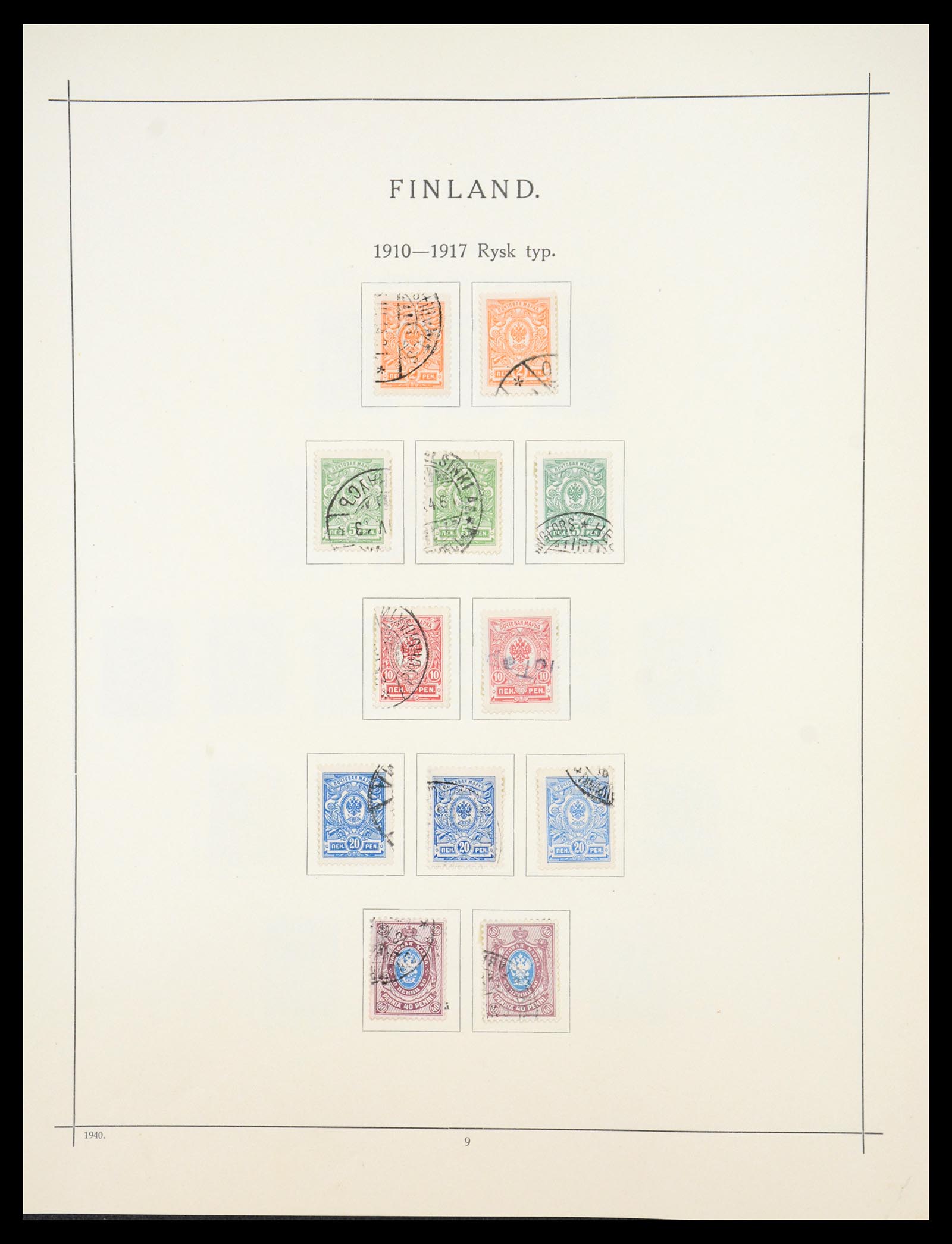 36724 005 - Postzegelverzameling 36724 Finland 1875-1952.