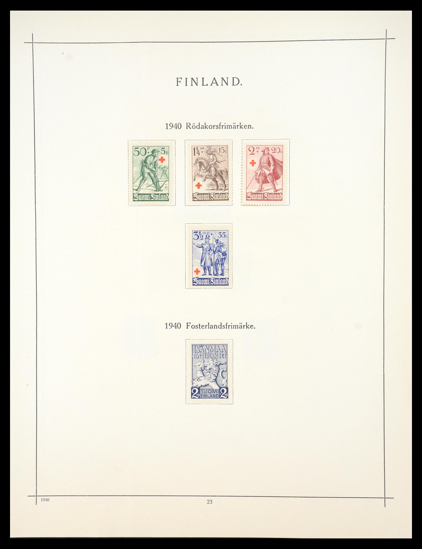 36724 019 - Postzegelverzameling 36724 Finland 1875-1952.