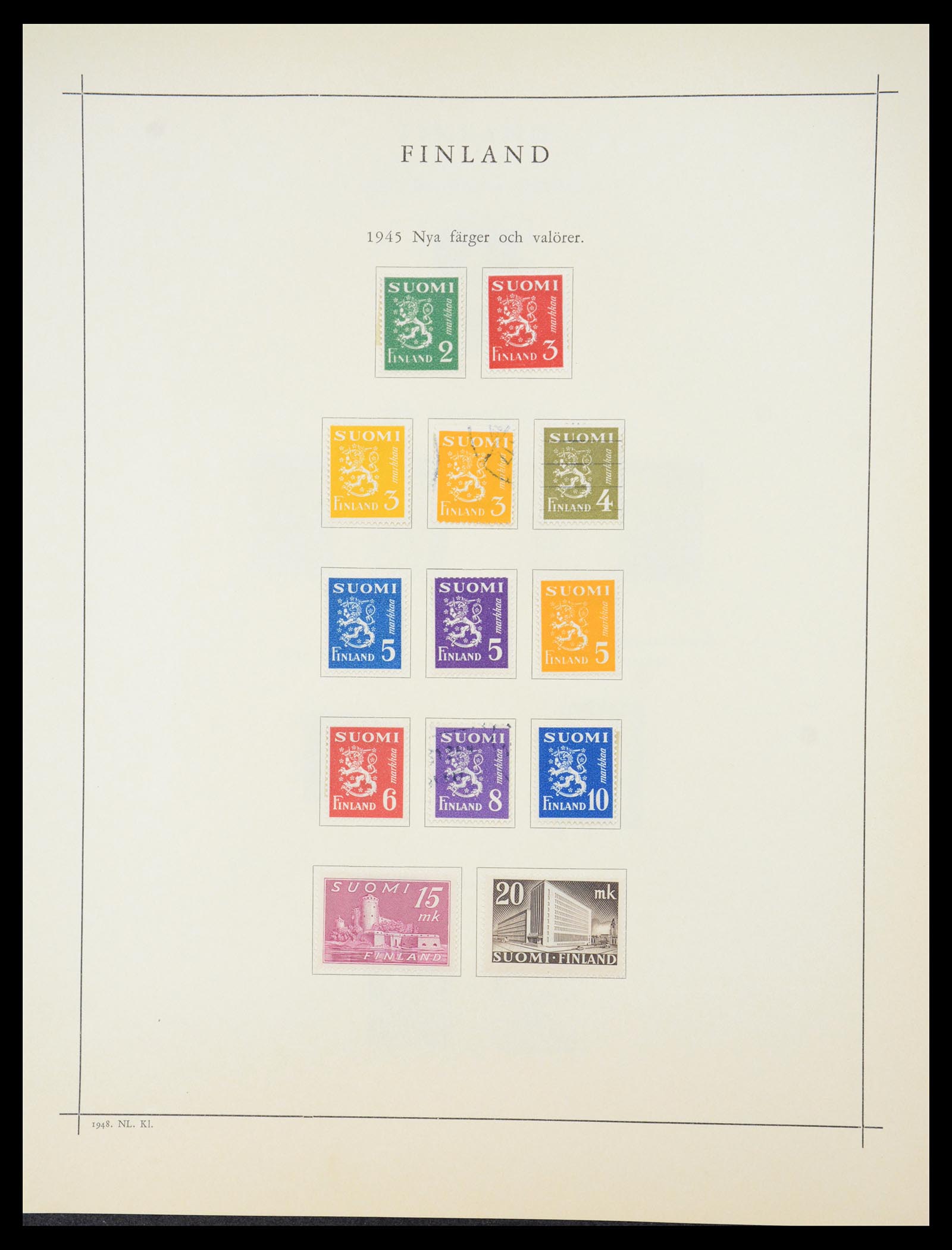 36724 027 - Postzegelverzameling 36724 Finland 1875-1952.