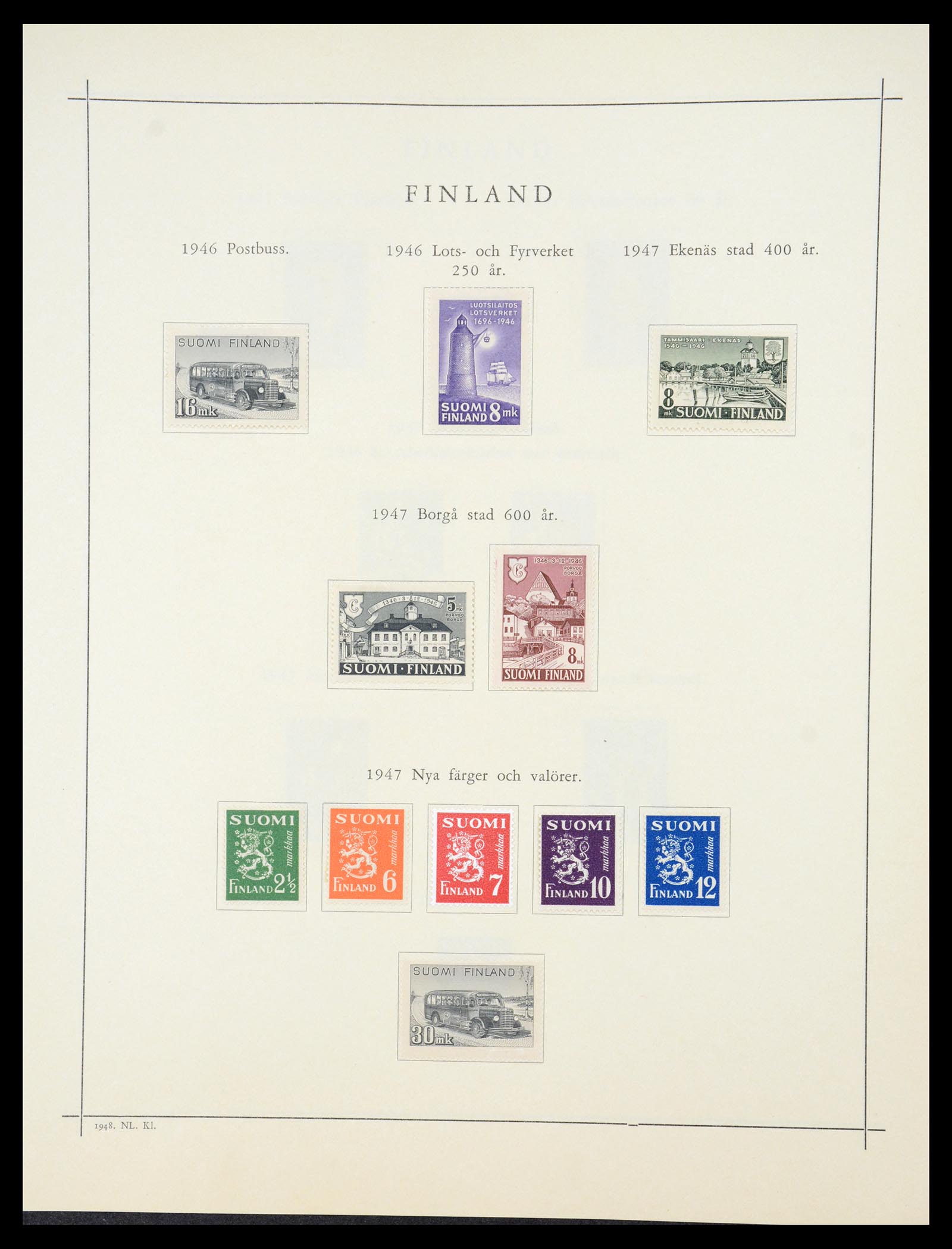 36724 029 - Postzegelverzameling 36724 Finland 1875-1952.