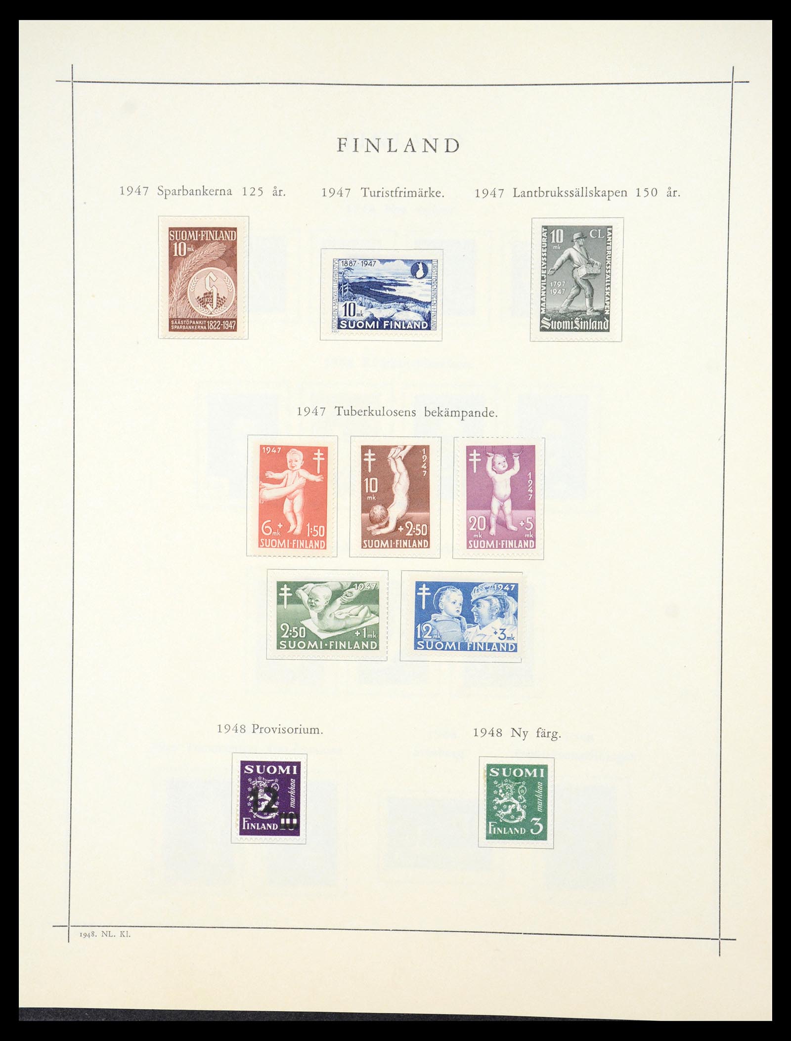 36724 031 - Postzegelverzameling 36724 Finland 1875-1952.