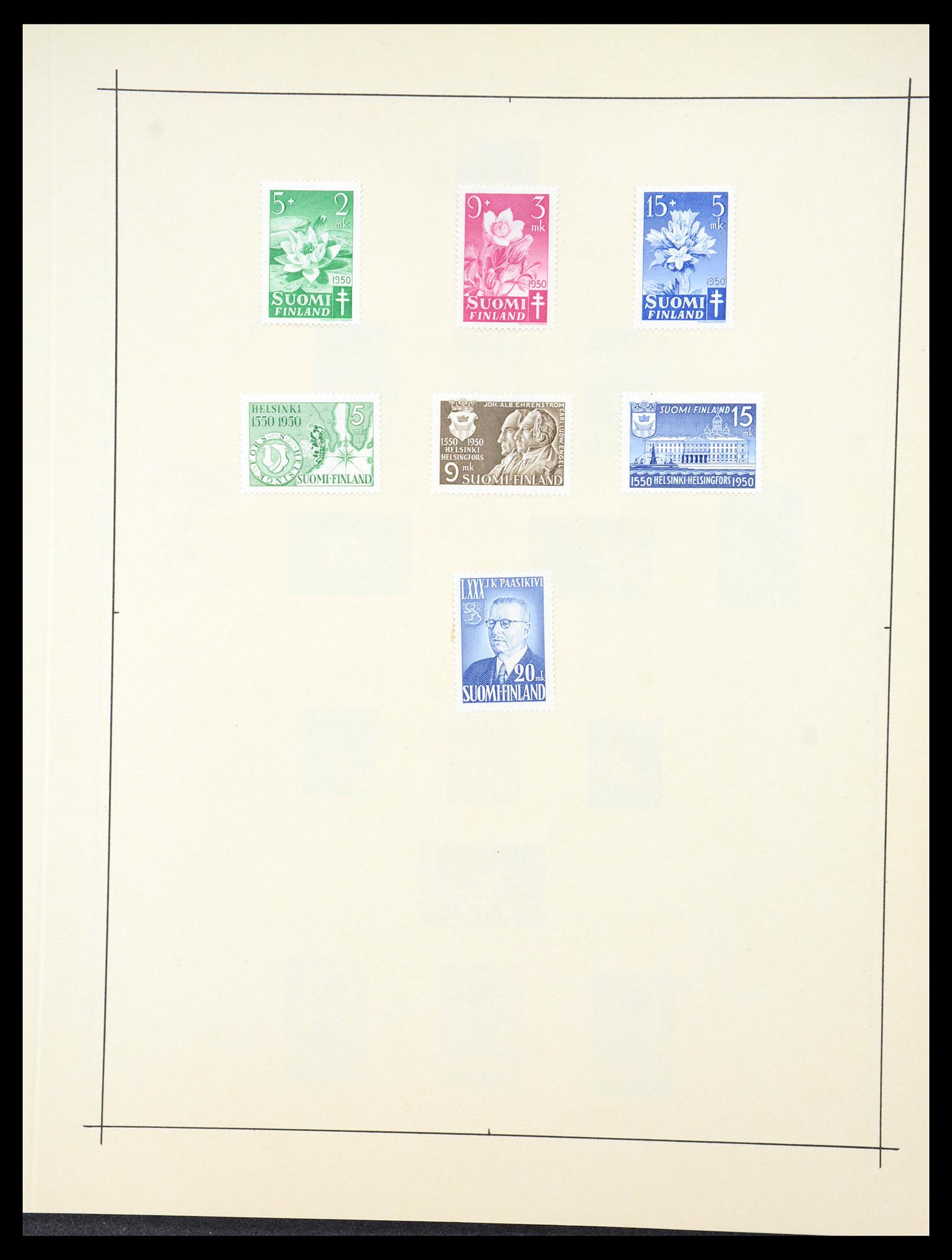 36724 036 - Postzegelverzameling 36724 Finland 1875-1952.