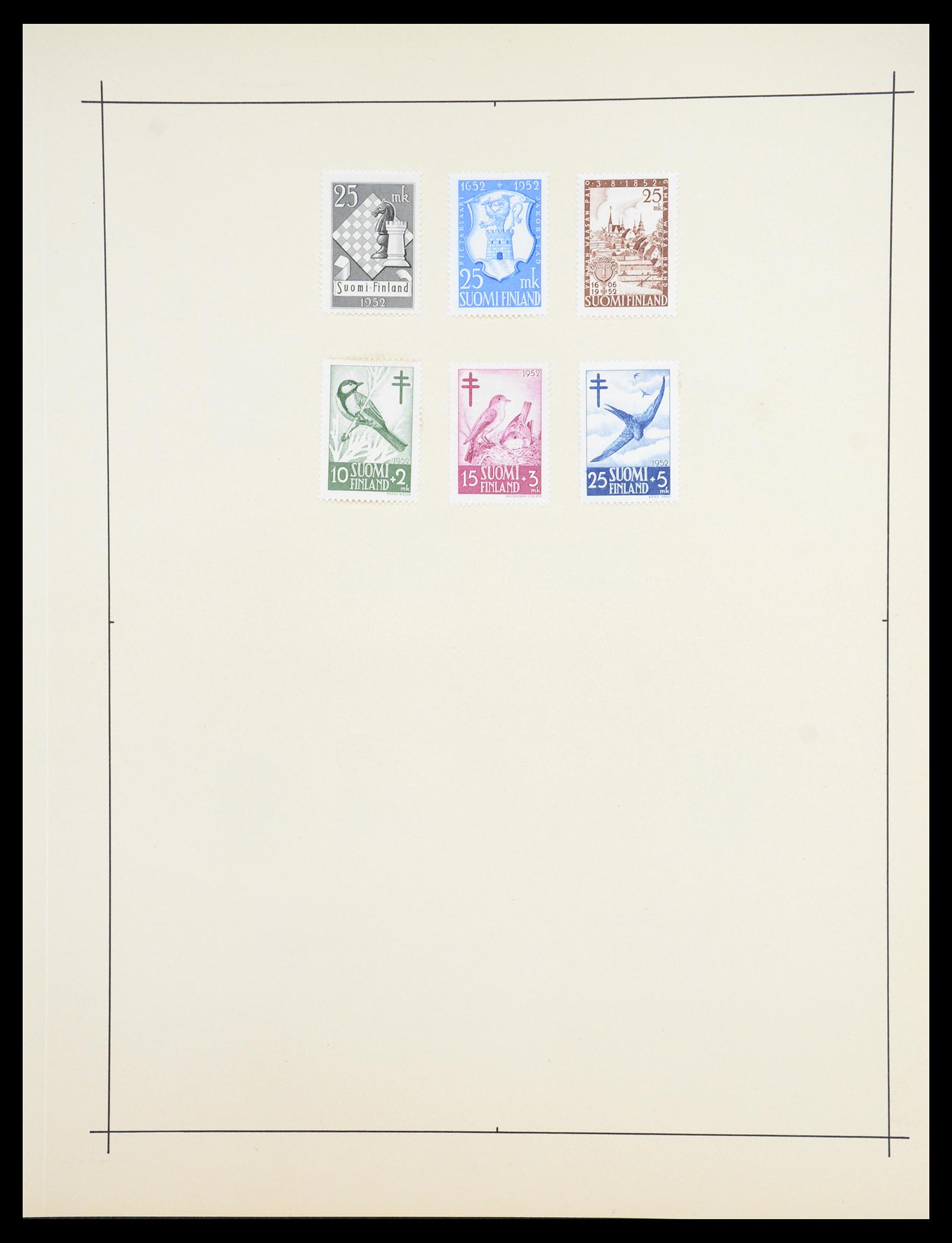 36724 038 - Postzegelverzameling 36724 Finland 1875-1952.