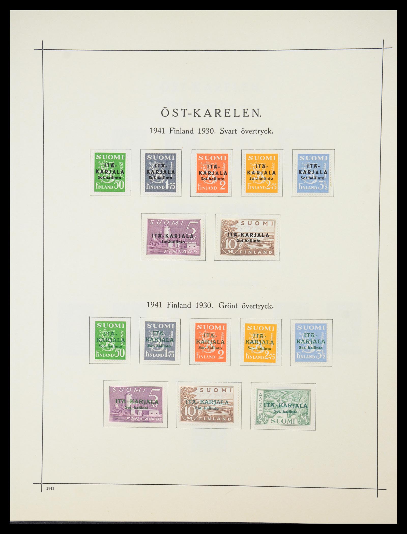 36724 039 - Postzegelverzameling 36724 Finland 1875-1952.