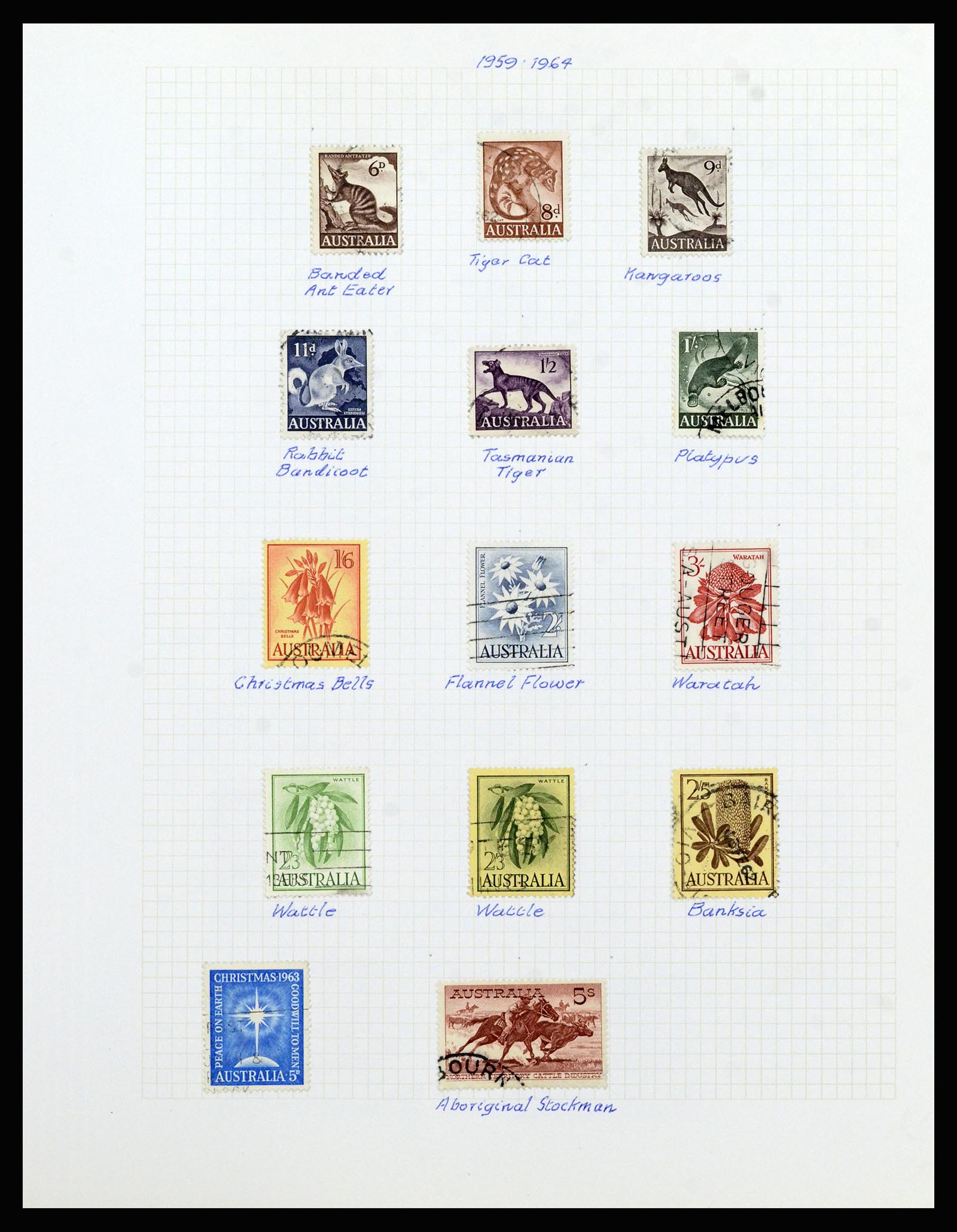 36727 1061 - Stamp collection 36727 World sorting lot 1850-1970.