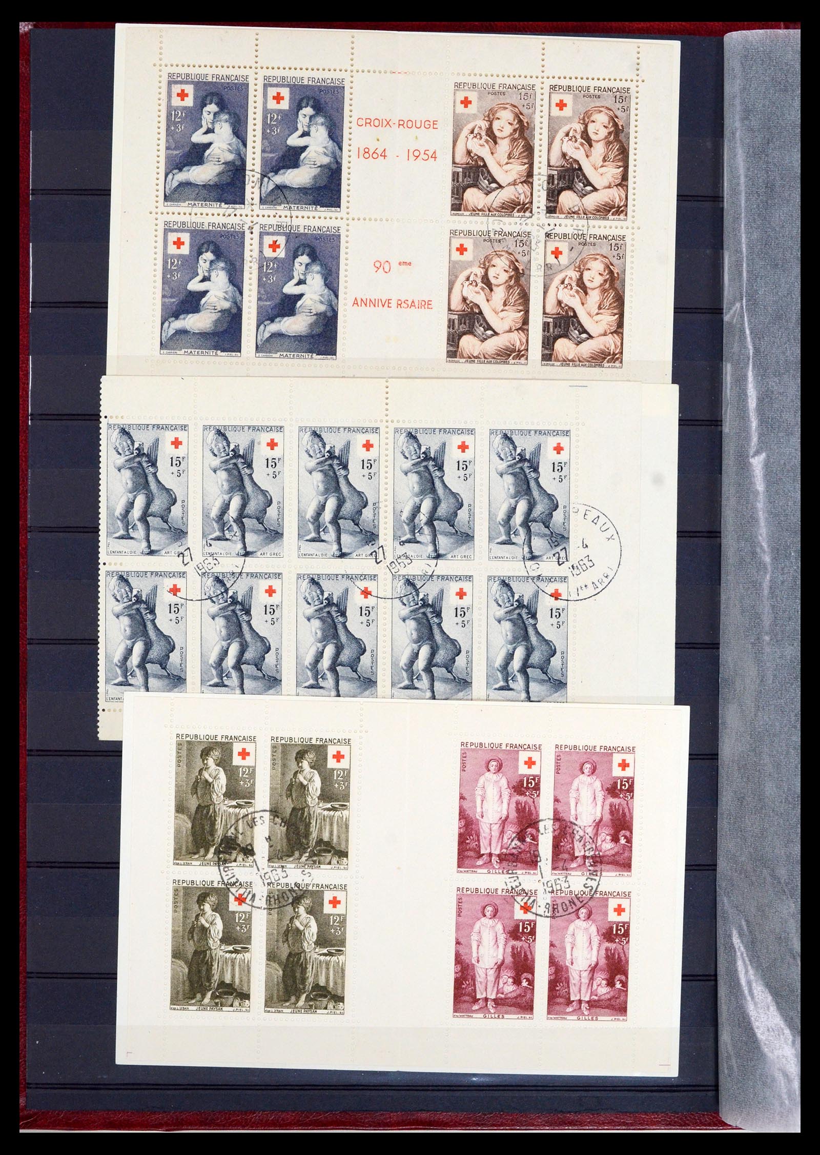 36728 002 - Postzegelverzameling 36728 Frankrijk postzegelboekjes 1952-2011.