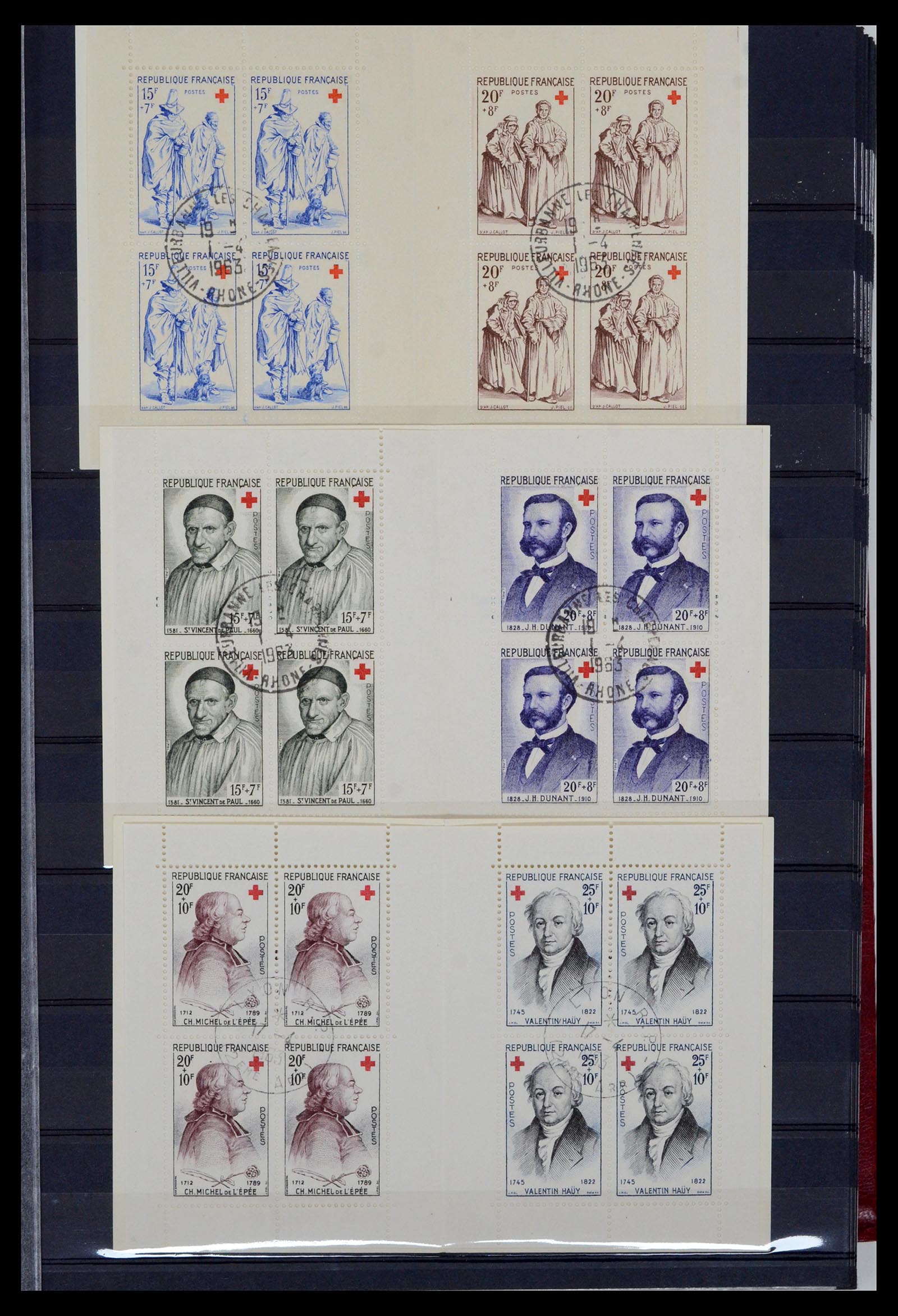 36728 003 - Postzegelverzameling 36728 Frankrijk postzegelboekjes 1952-2011.