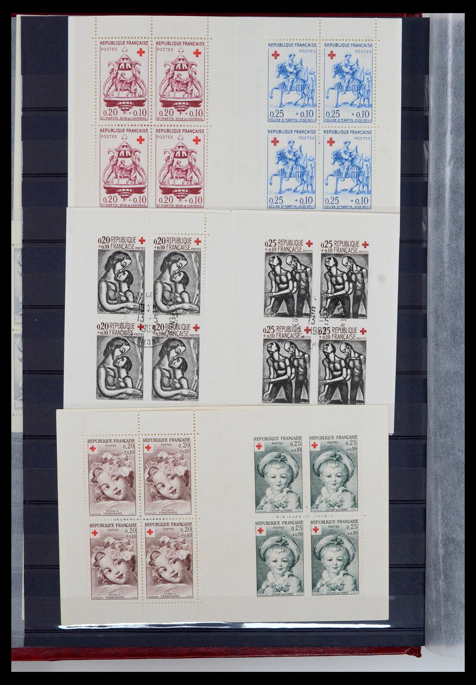 36728 004 - Postzegelverzameling 36728 Frankrijk postzegelboekjes 1952-2011.