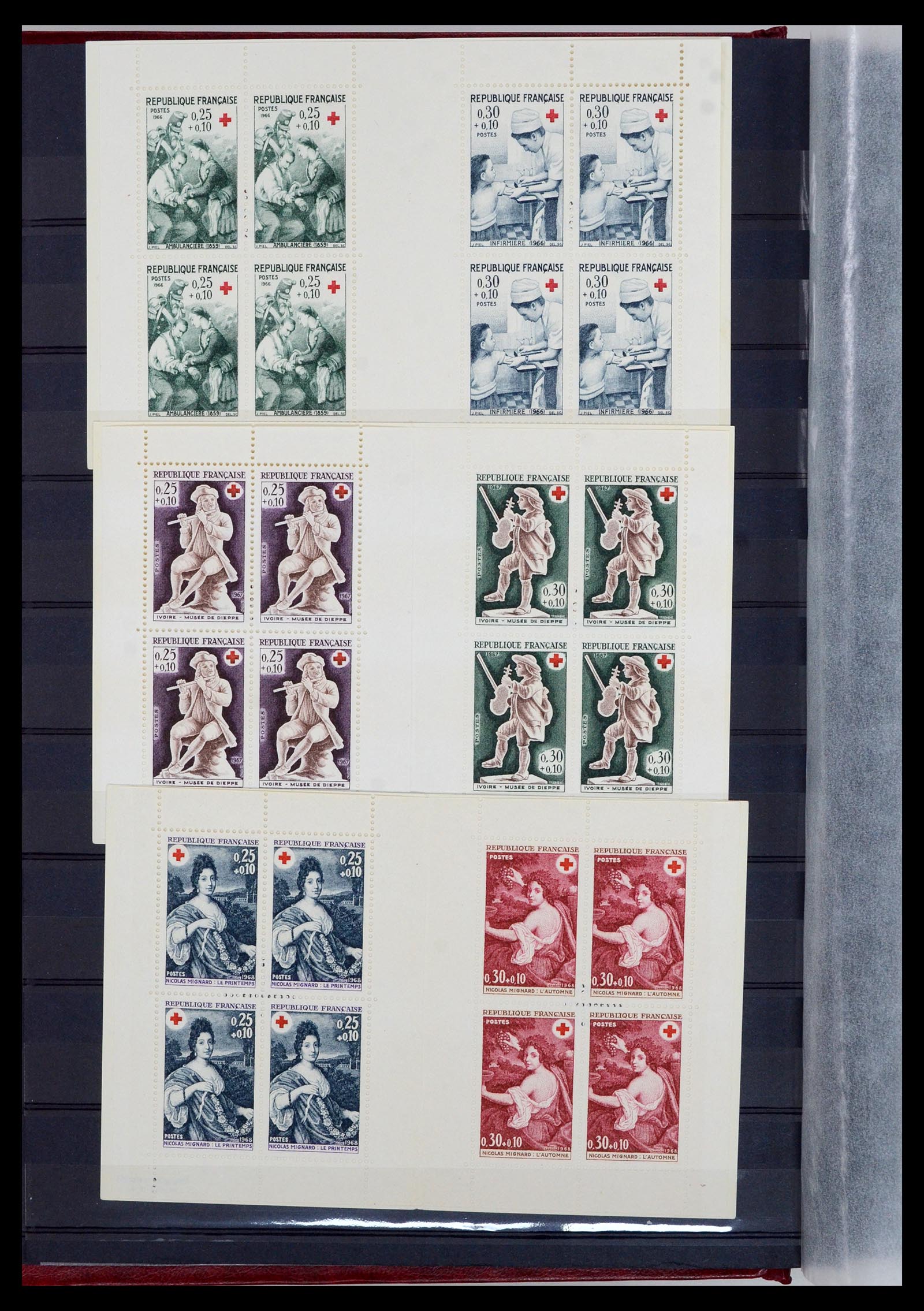 36728 006 - Stamp collection 36728 France stamp booklets 1952-2011.