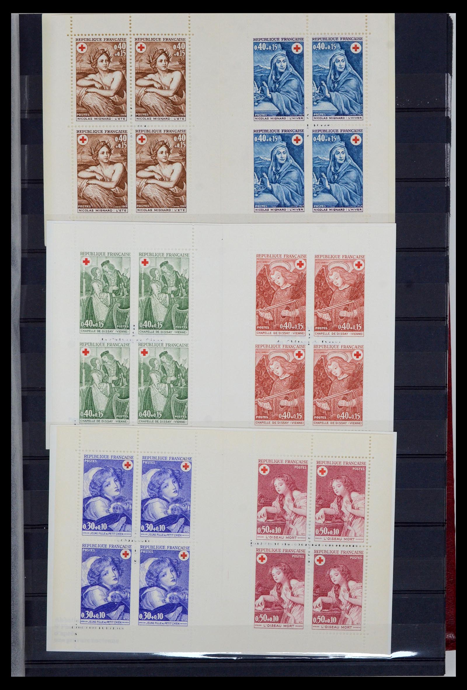 36728 007 - Postzegelverzameling 36728 Frankrijk postzegelboekjes 1952-2011.