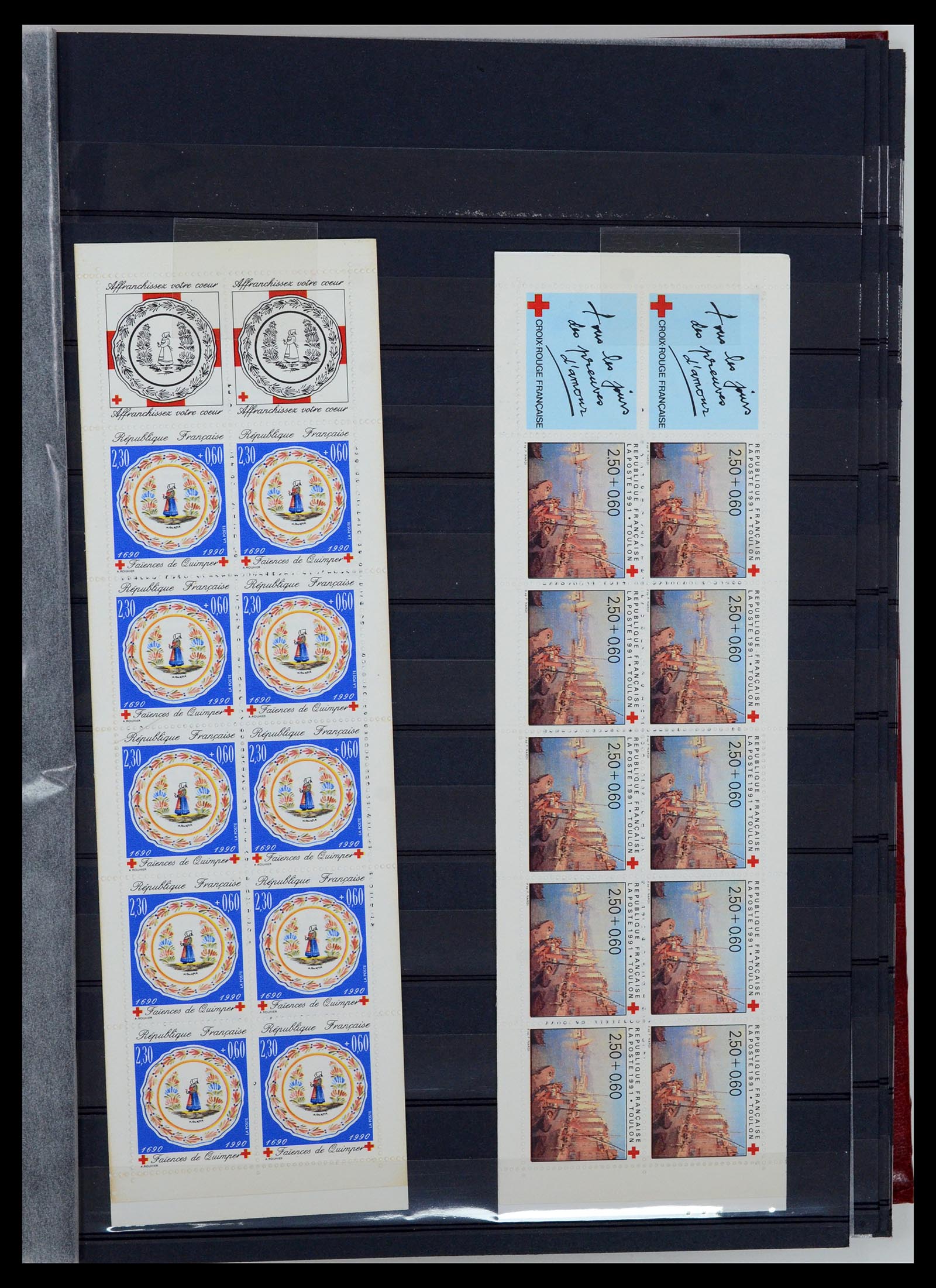 36728 015 - Postzegelverzameling 36728 Frankrijk postzegelboekjes 1952-2011.