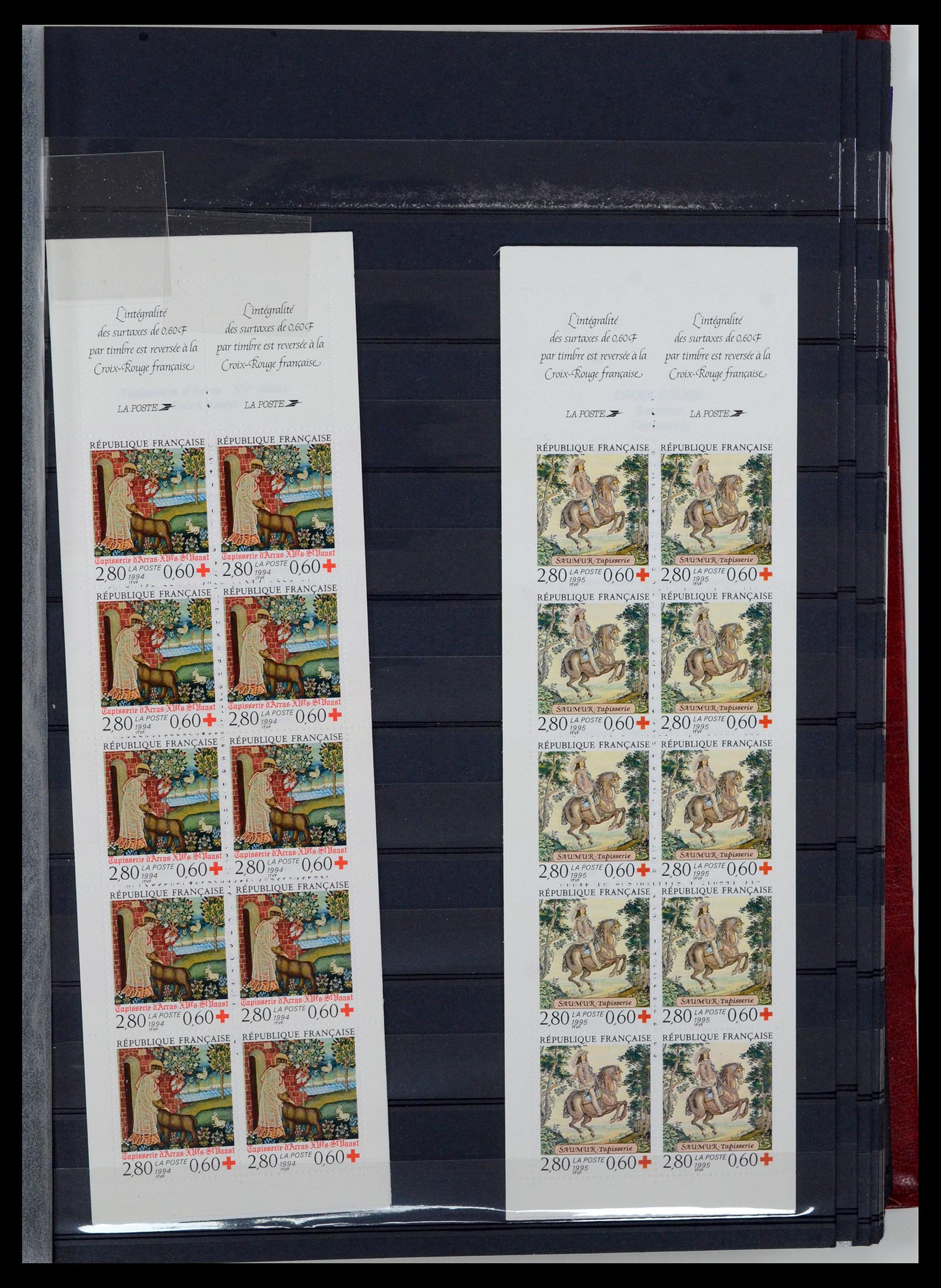 36728 017 - Postzegelverzameling 36728 Frankrijk postzegelboekjes 1952-2011.