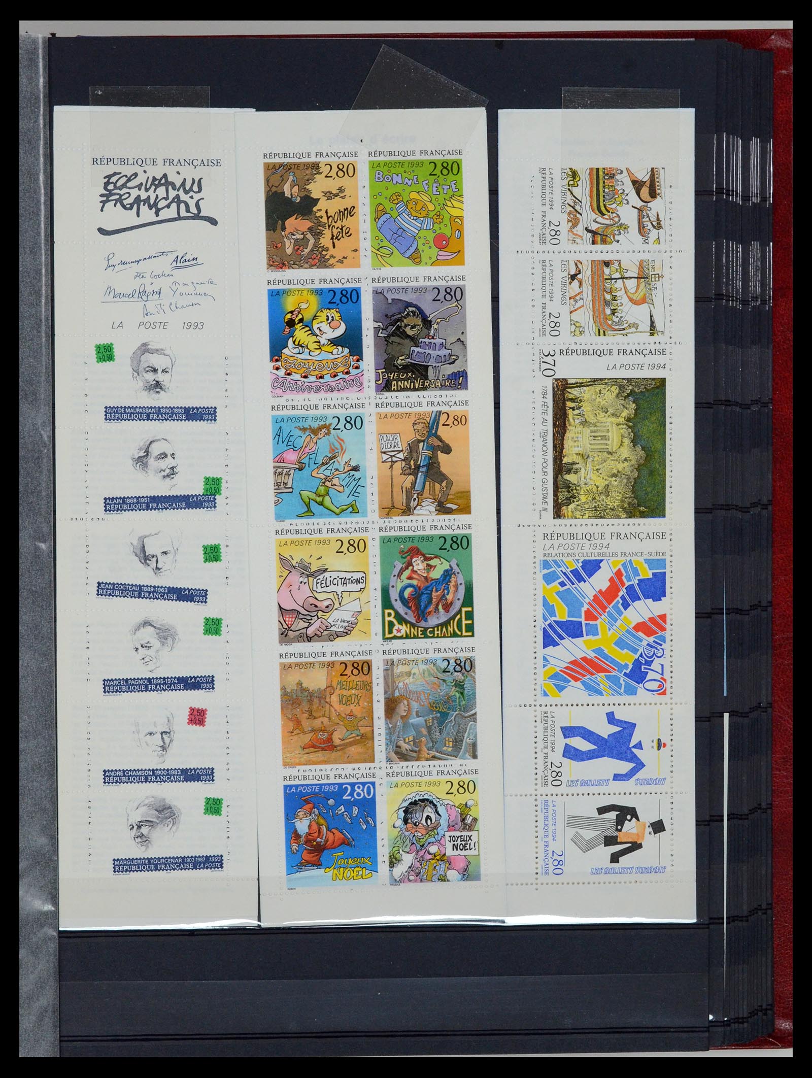 36728 035 - Postzegelverzameling 36728 Frankrijk postzegelboekjes 1952-2011.