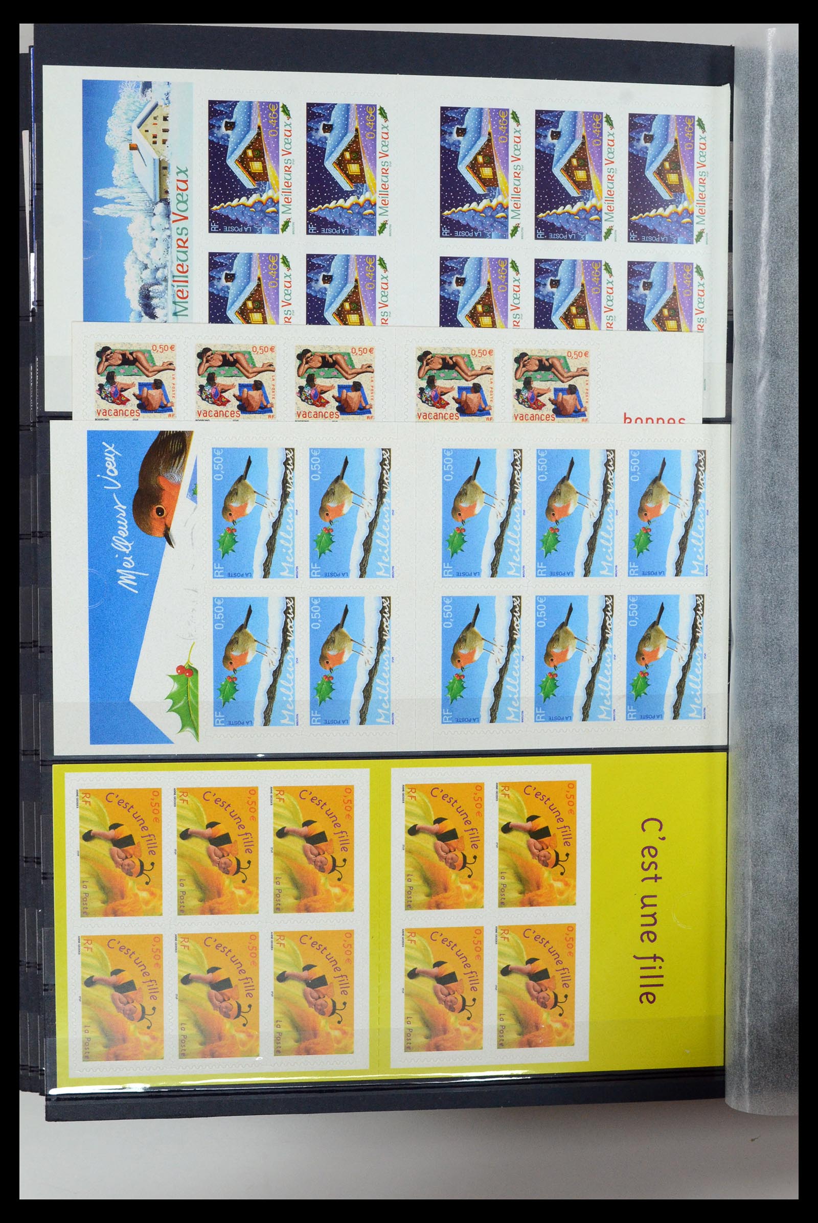 36728 040 - Postzegelverzameling 36728 Frankrijk postzegelboekjes 1952-2011.