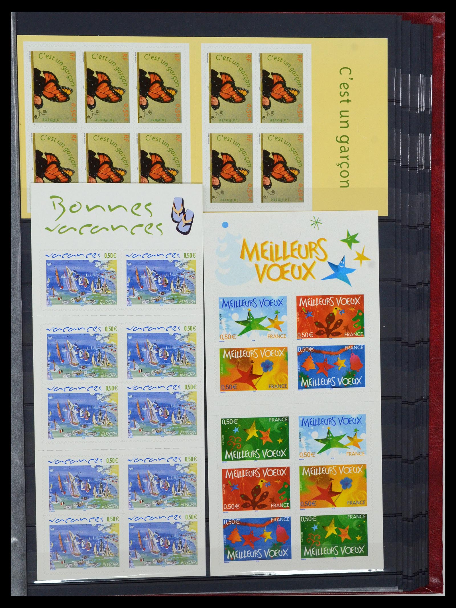 36728 041 - Postzegelverzameling 36728 Frankrijk postzegelboekjes 1952-2011.