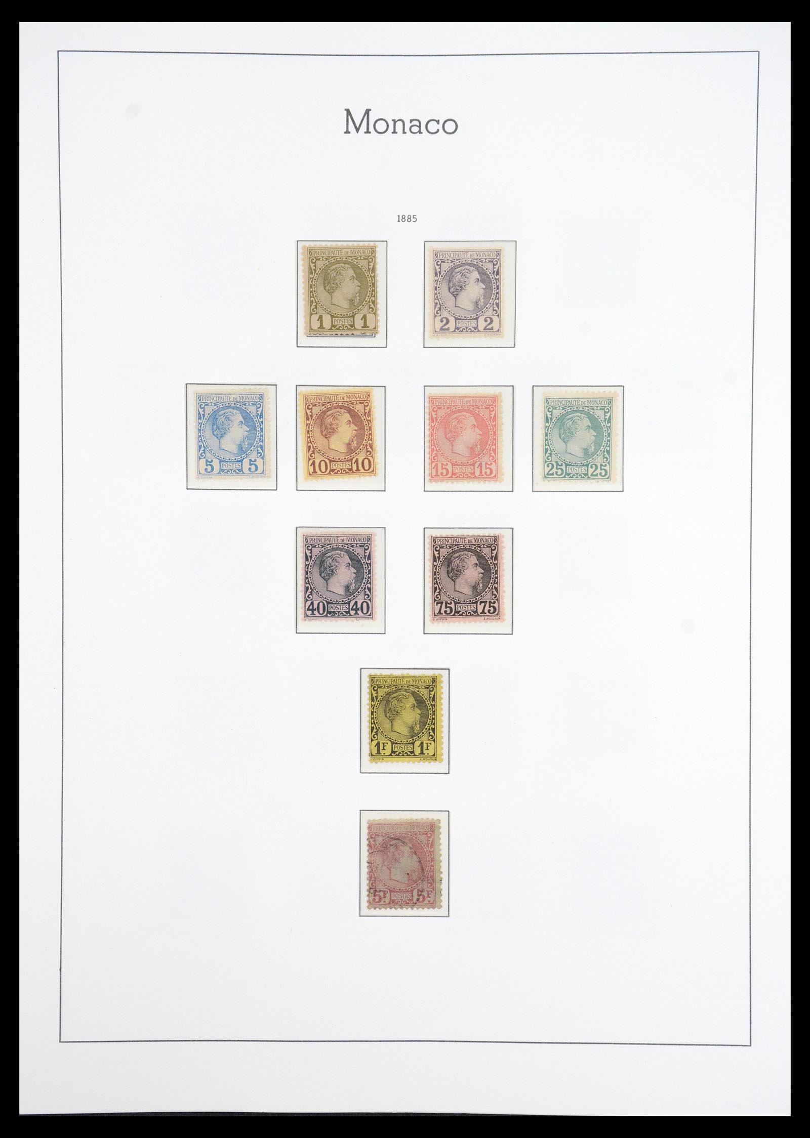 36735 001 - Postzegelverzameling 36735 Monaco 1885-1966.