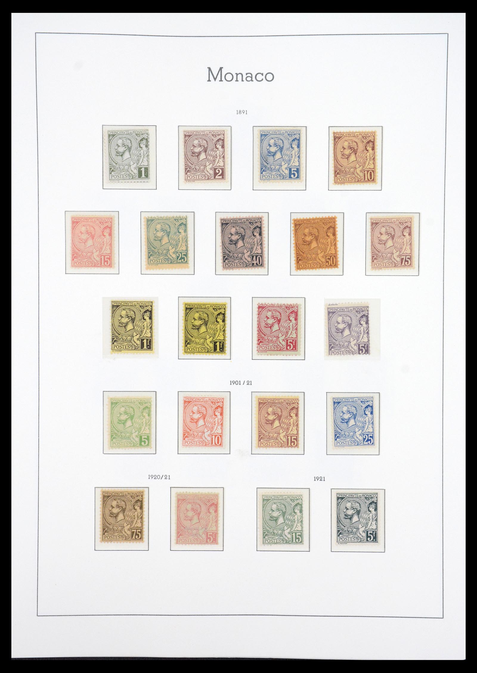 36735 002 - Postzegelverzameling 36735 Monaco 1885-1966.