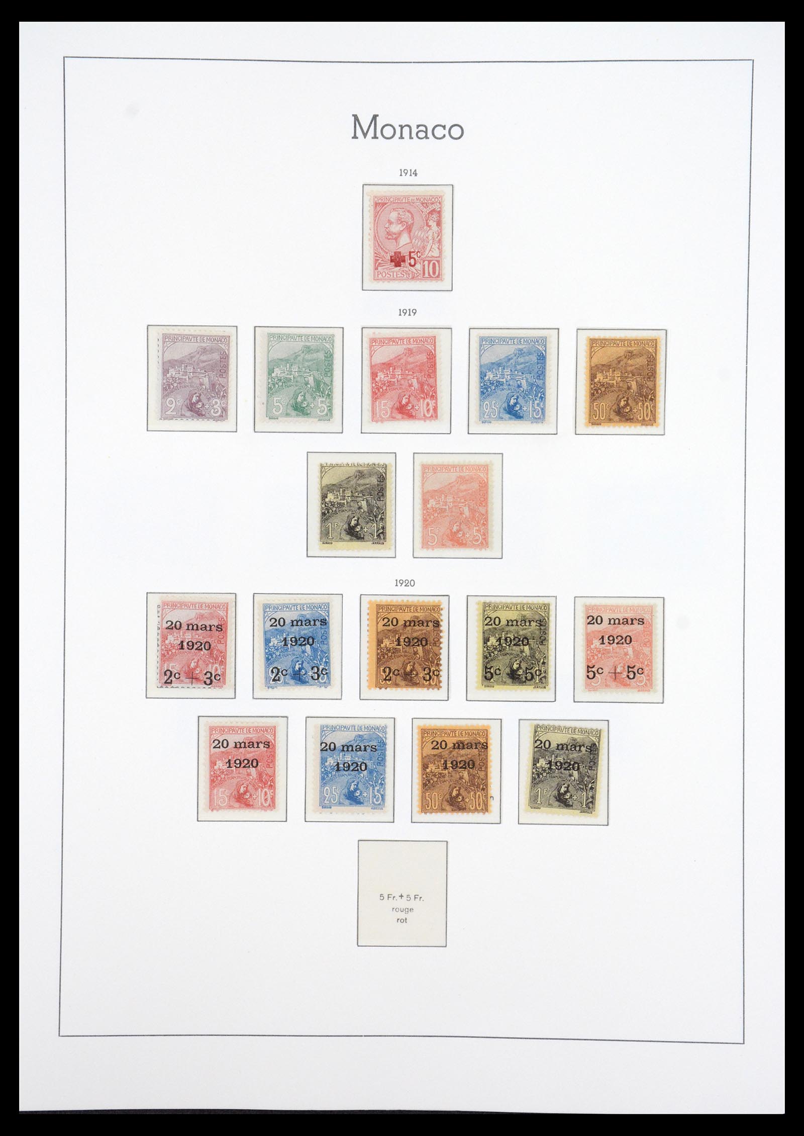 36735 003 - Stamp collection 36735 Monaco 1885-1966.