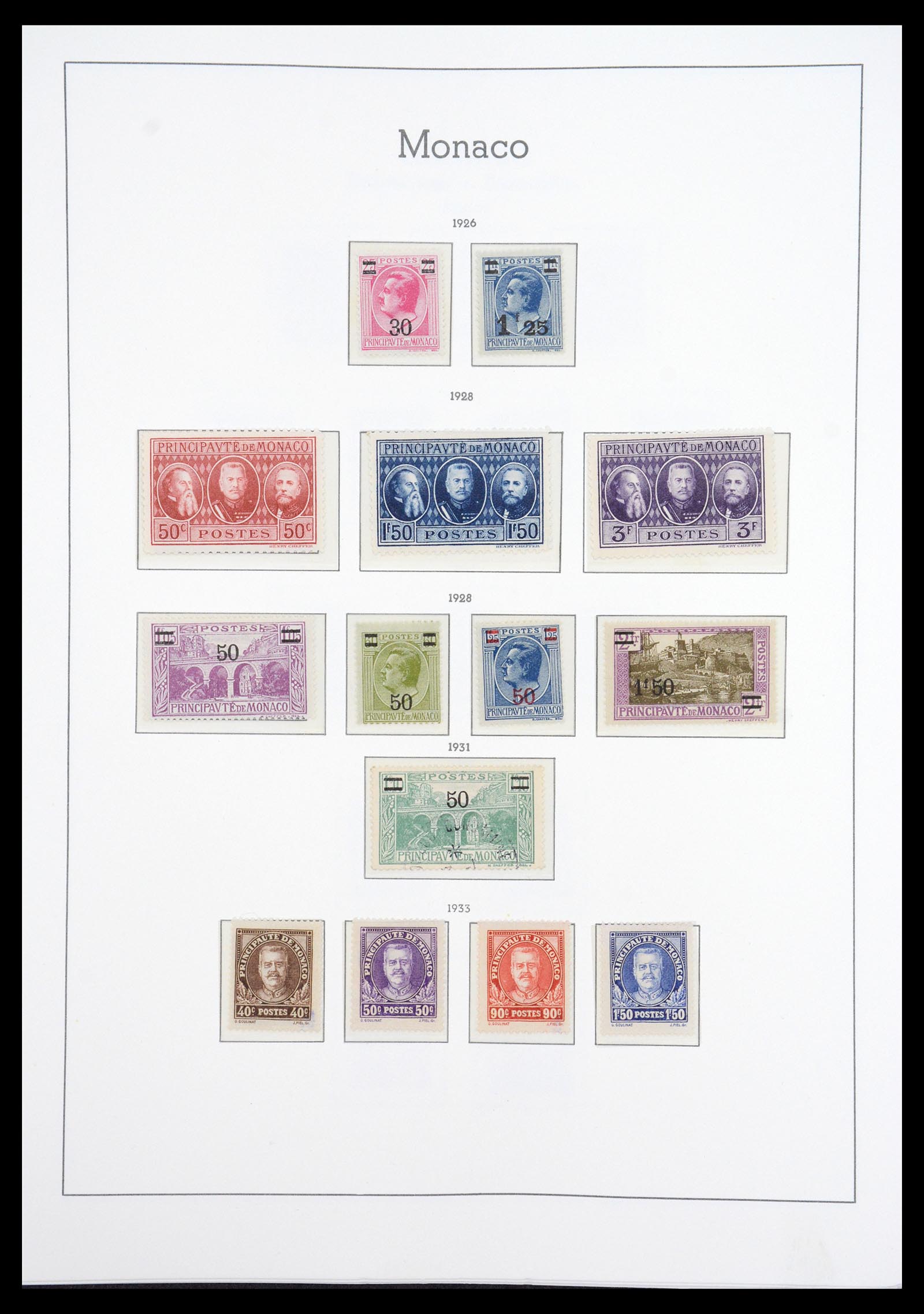 36735 008 - Postzegelverzameling 36735 Monaco 1885-1966.