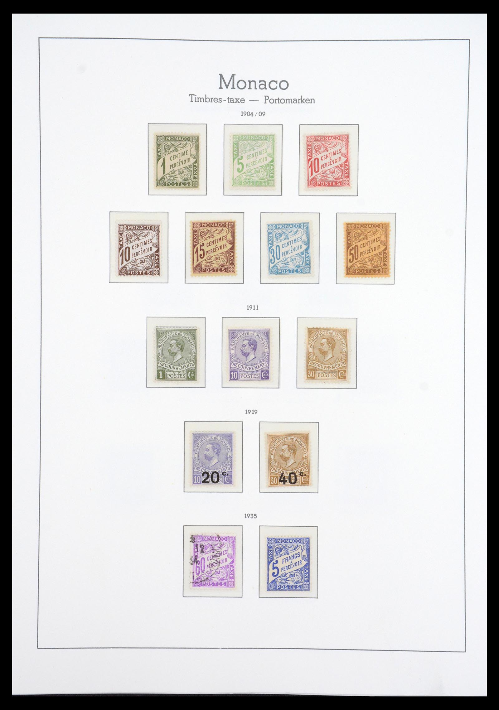 36735 009 - Postzegelverzameling 36735 Monaco 1885-1966.