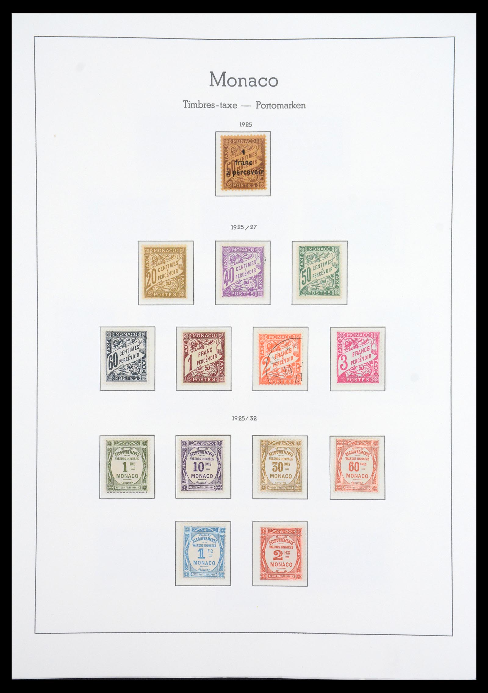 36735 010 - Postzegelverzameling 36735 Monaco 1885-1966.