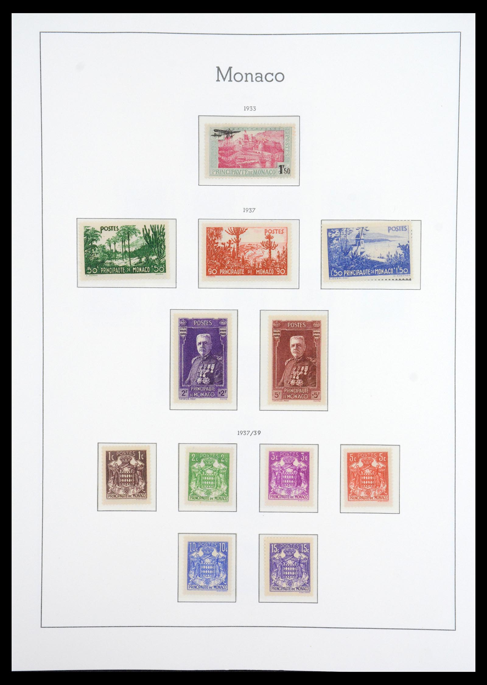 36735 012 - Postzegelverzameling 36735 Monaco 1885-1966.